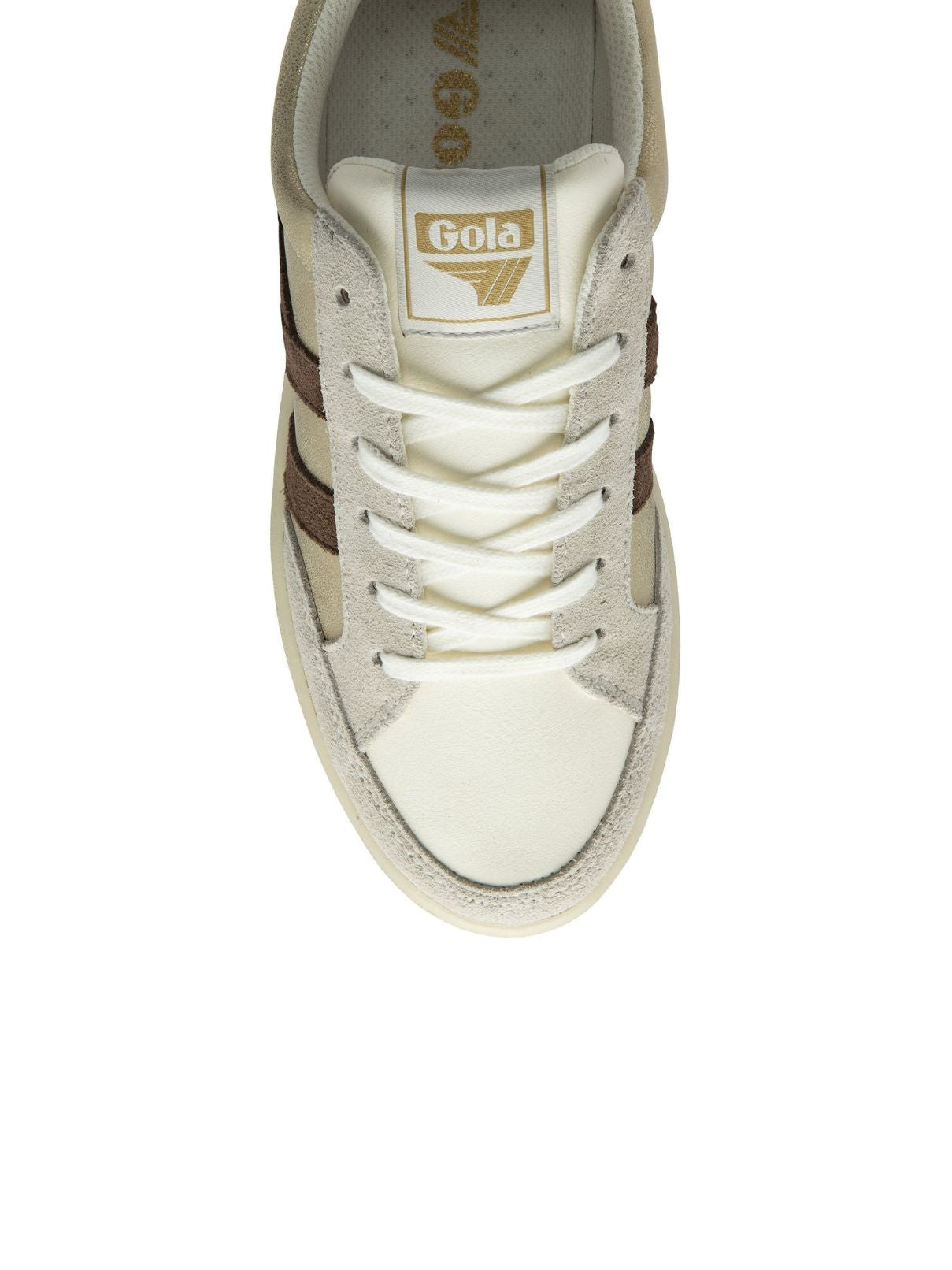 Gola Superslam Blaze Sneaker in Gold/Dk Brown/Cameo