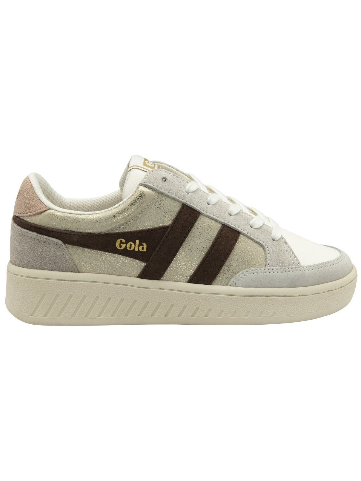 Gola Superslam Blaze Sneaker in Gold/Dk Brown/Cameo