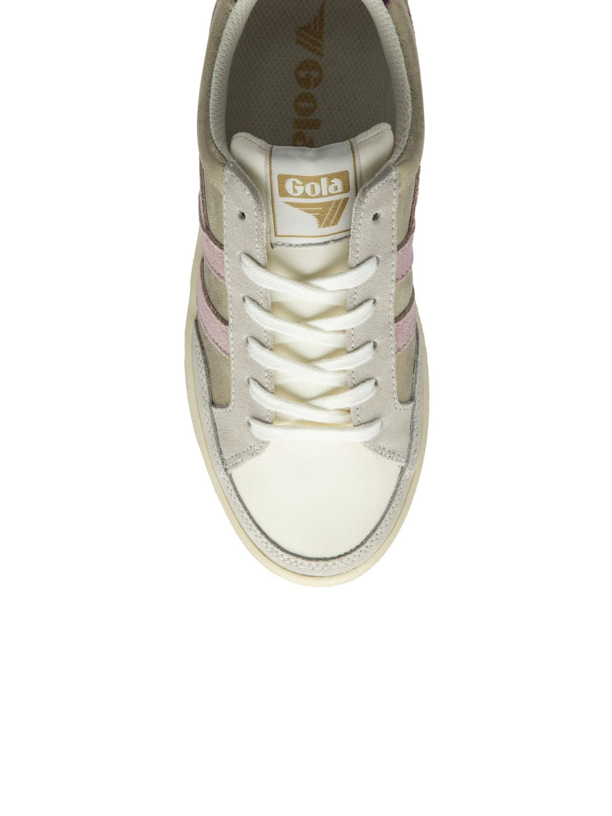 Gola Superslam Blaze Sneakers in Gold/Chalk Pink/Winsor Wine