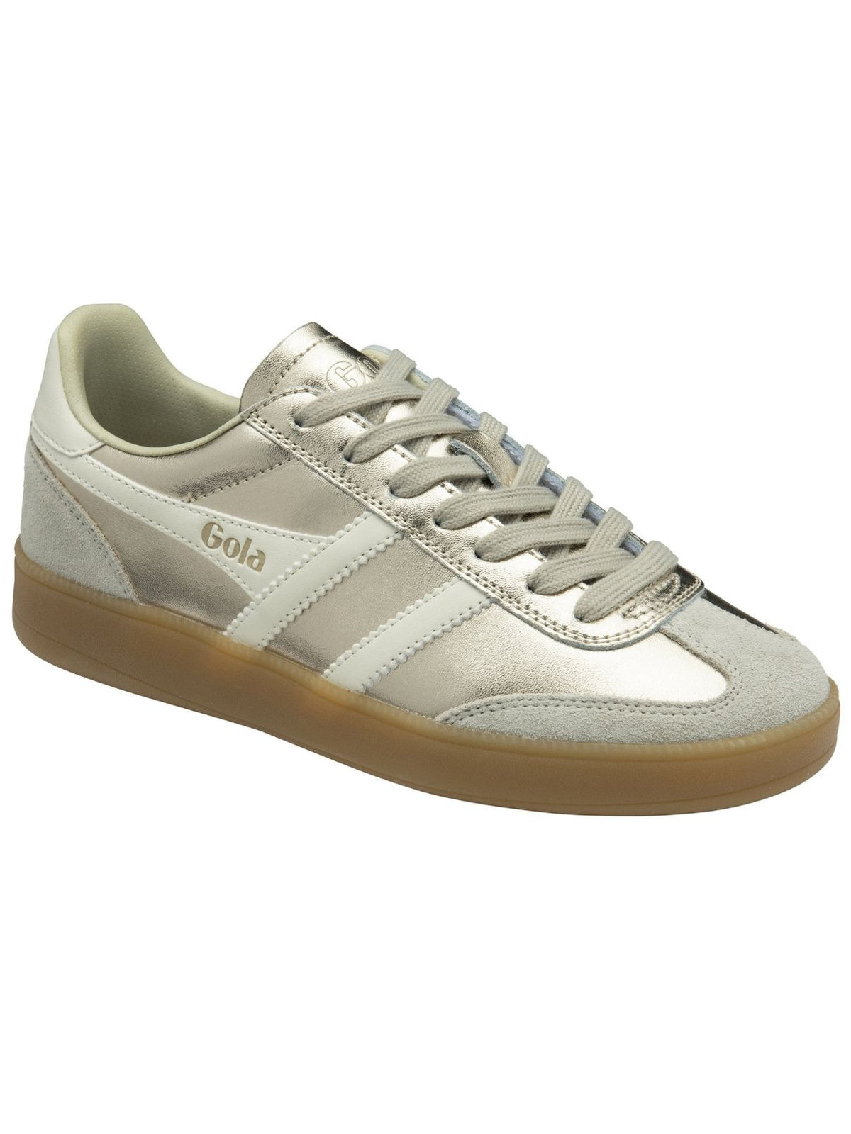 Gola Viper Metallic Sneakers in Gold/Off White/Gum