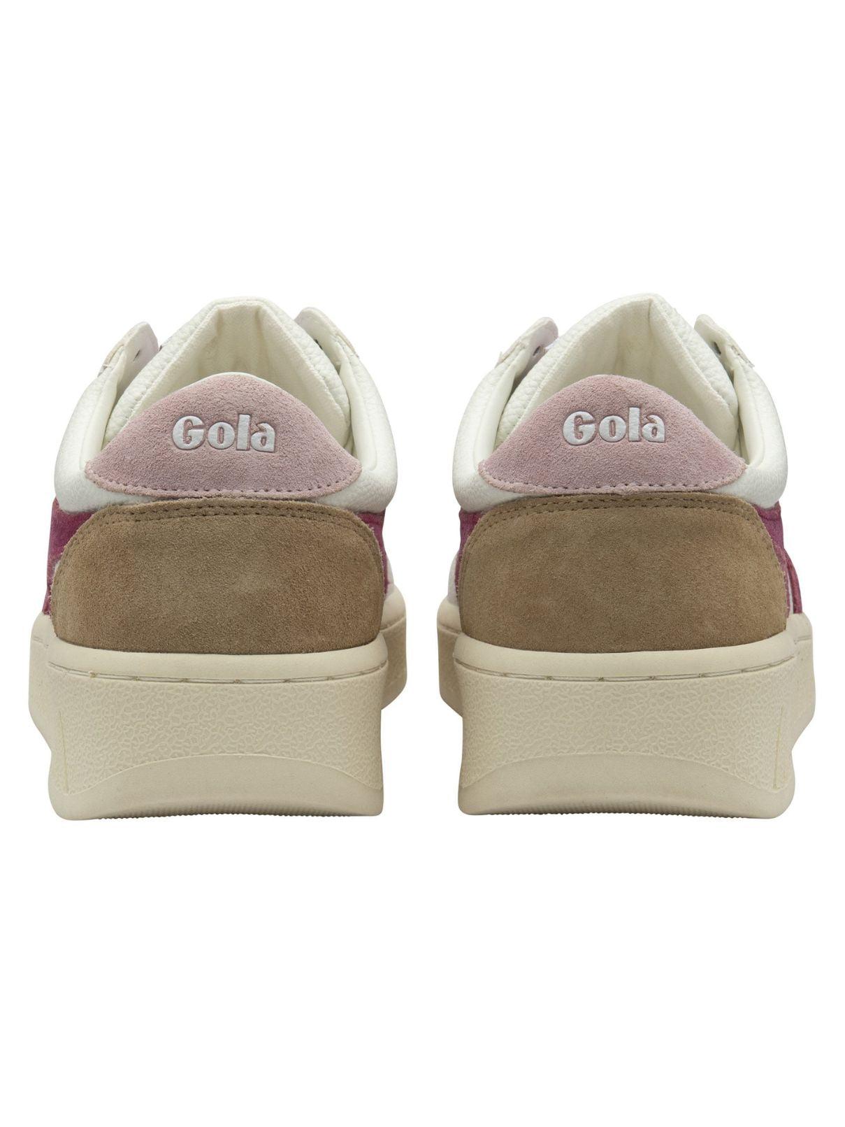 Grandslam Trident Sneakers in White/Cerise/Chalk Pink