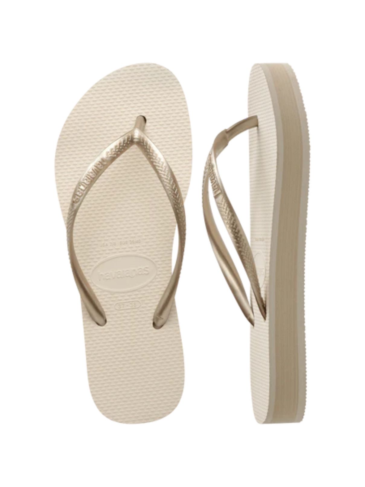Havaianas Slim Flatform Sandal in Beige