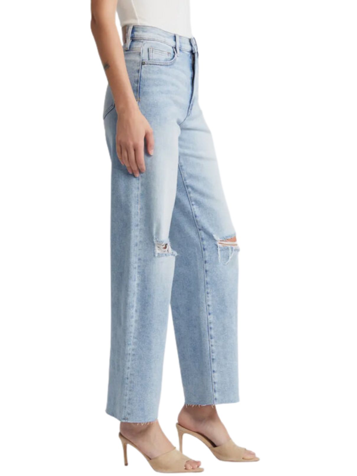 Hidden Logan Dad Jean in Distressed Lt Wash