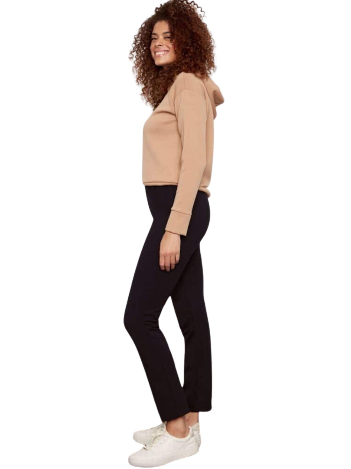 I Love Tyler Madison Scotty Slim Pont Full Length Pant in Black