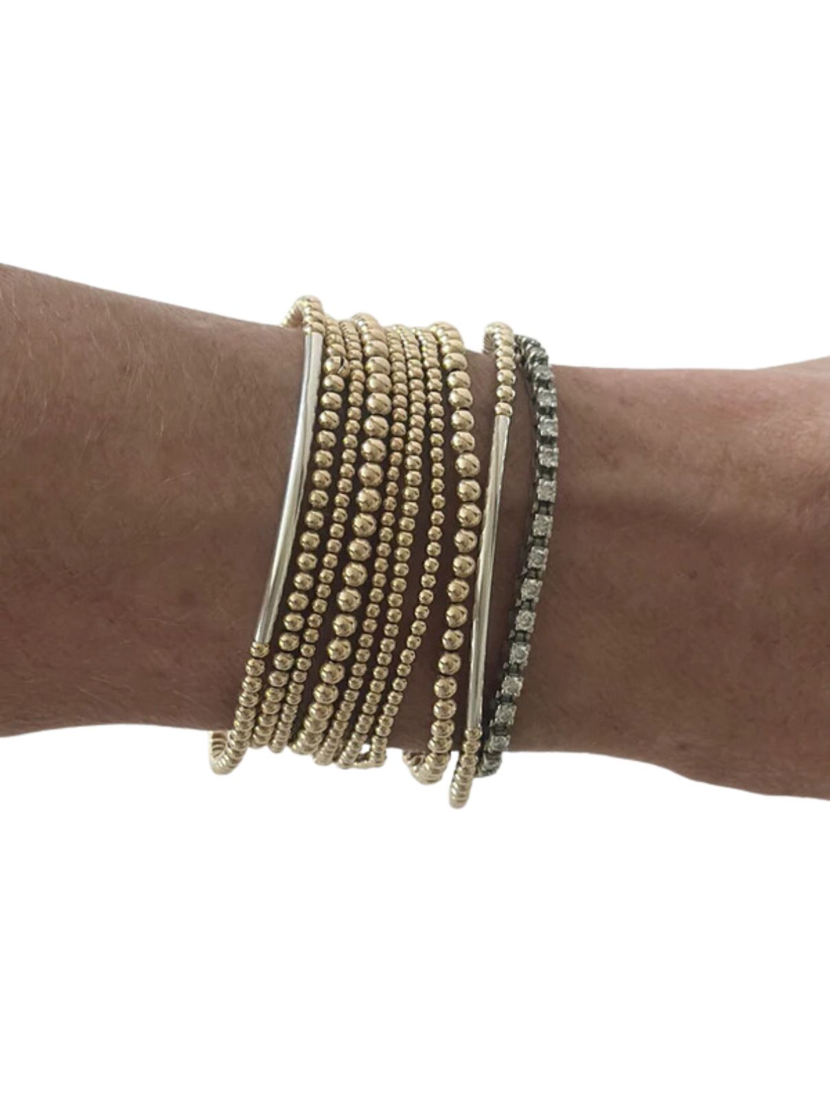 Jeny Baker Bella Bar Bracelet in Gold/Silver Bar