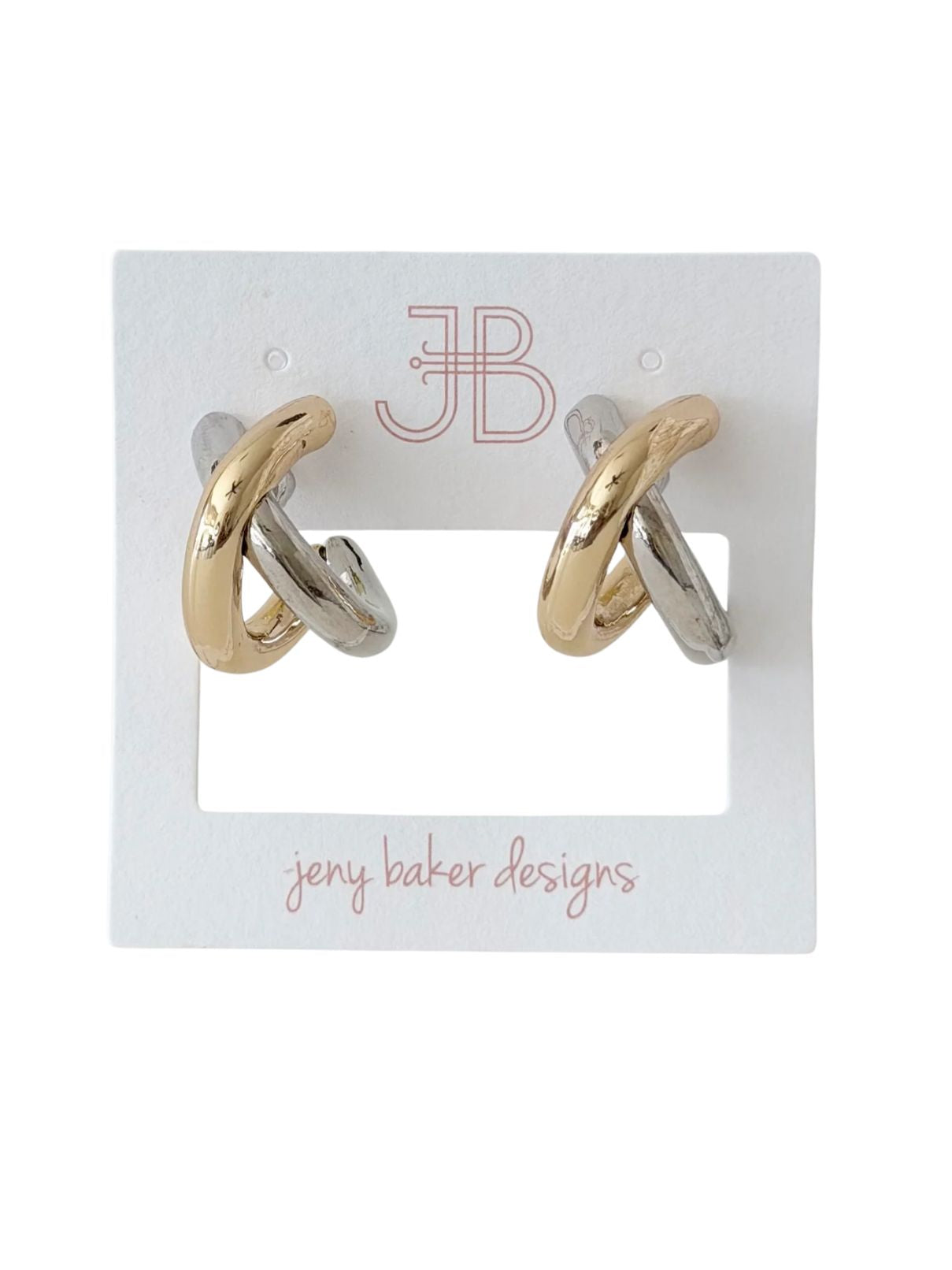 Jeny Baker Designs Big X Huggies – Mixed Metal