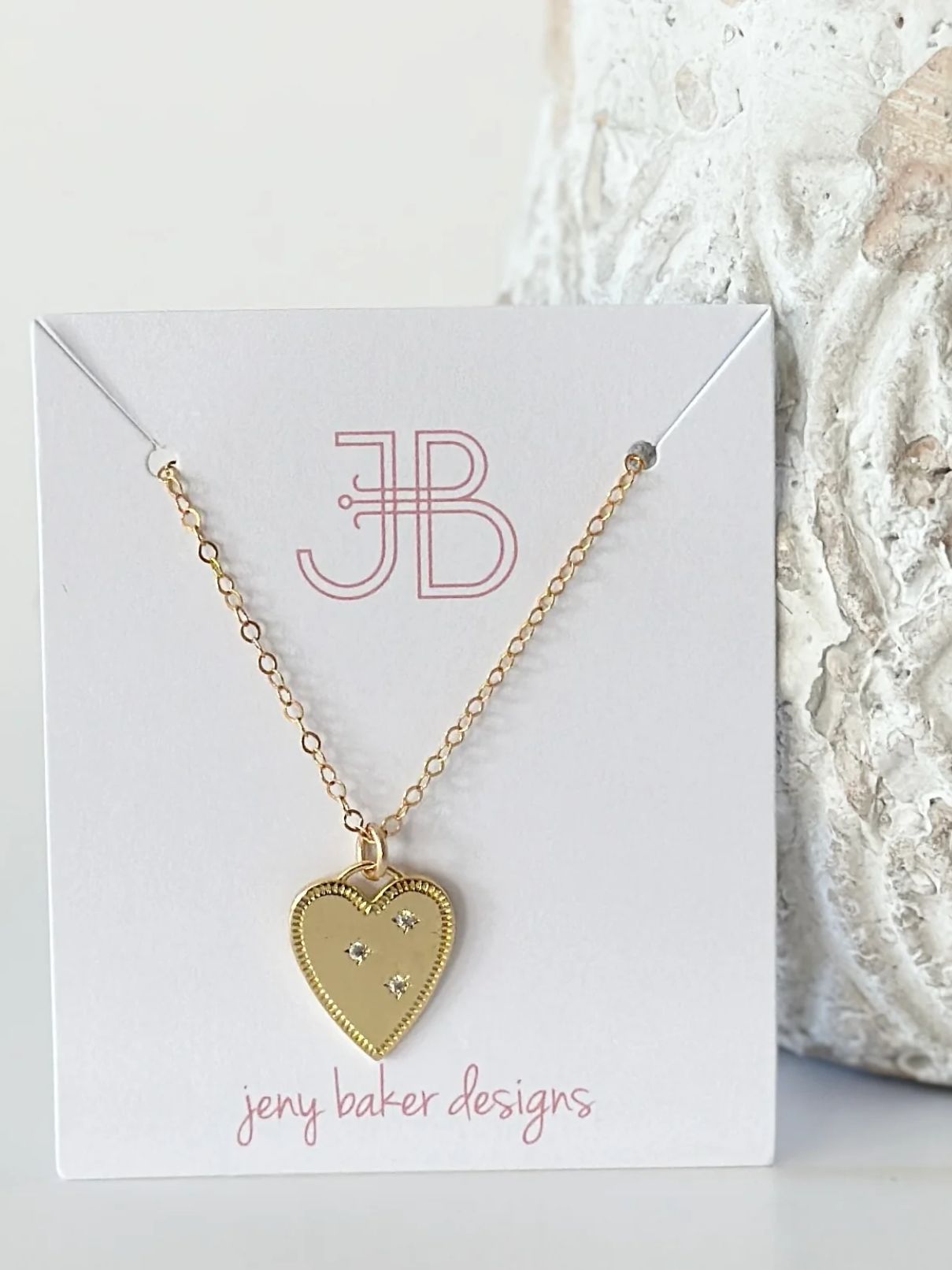 Jeny Baker Designs Galaxy Heart Necklace