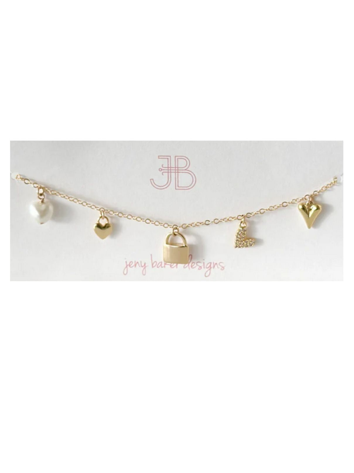 Jeny Baker Love Is In The Air Charm Necklace