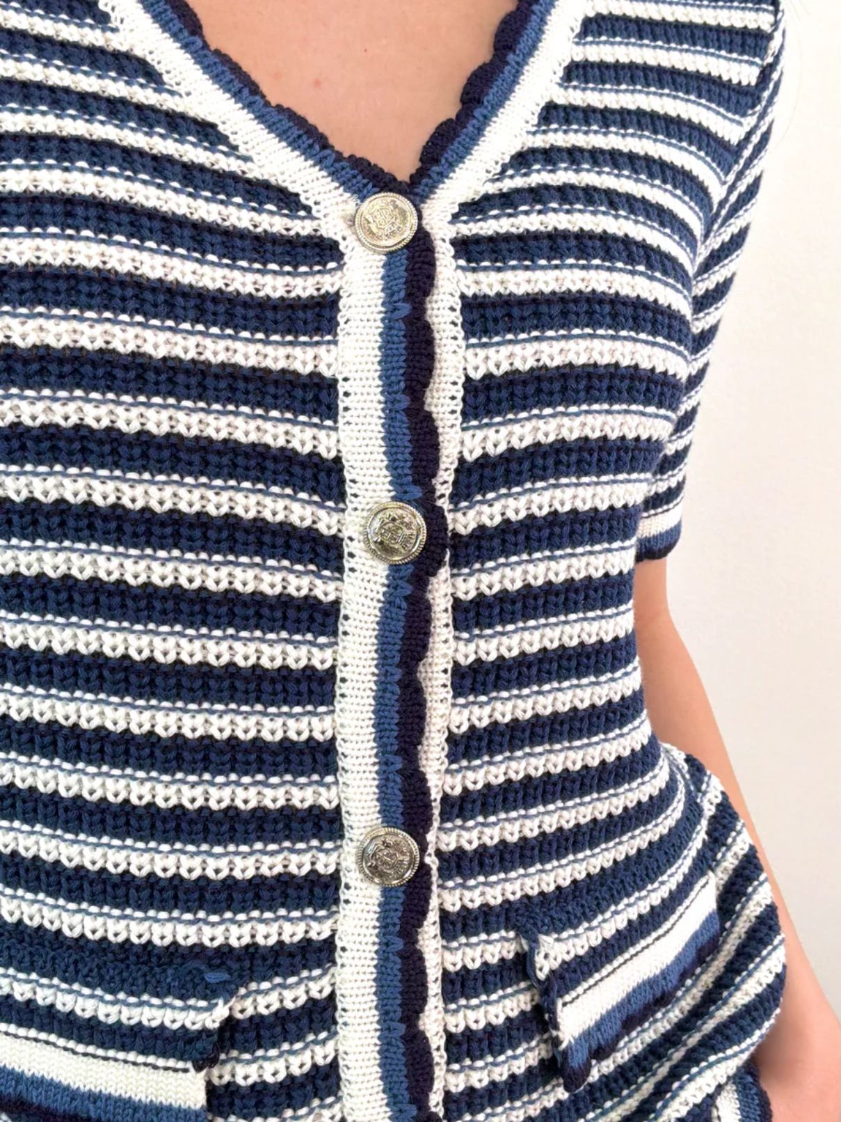 John + Jenn Clement S/S Cardigan in Harbour Thread