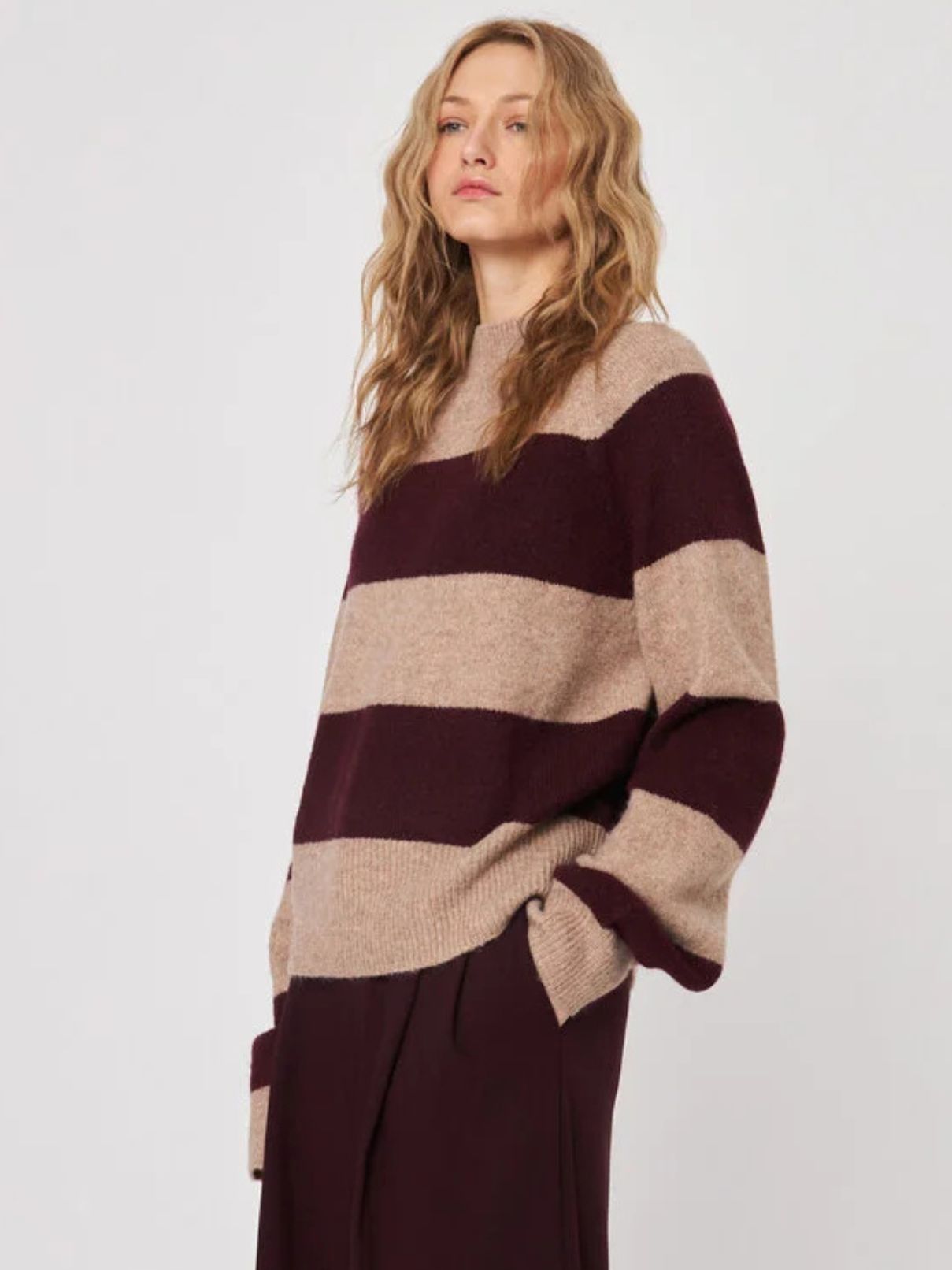 John & Jenn Edison Pinot Stripe Sweater