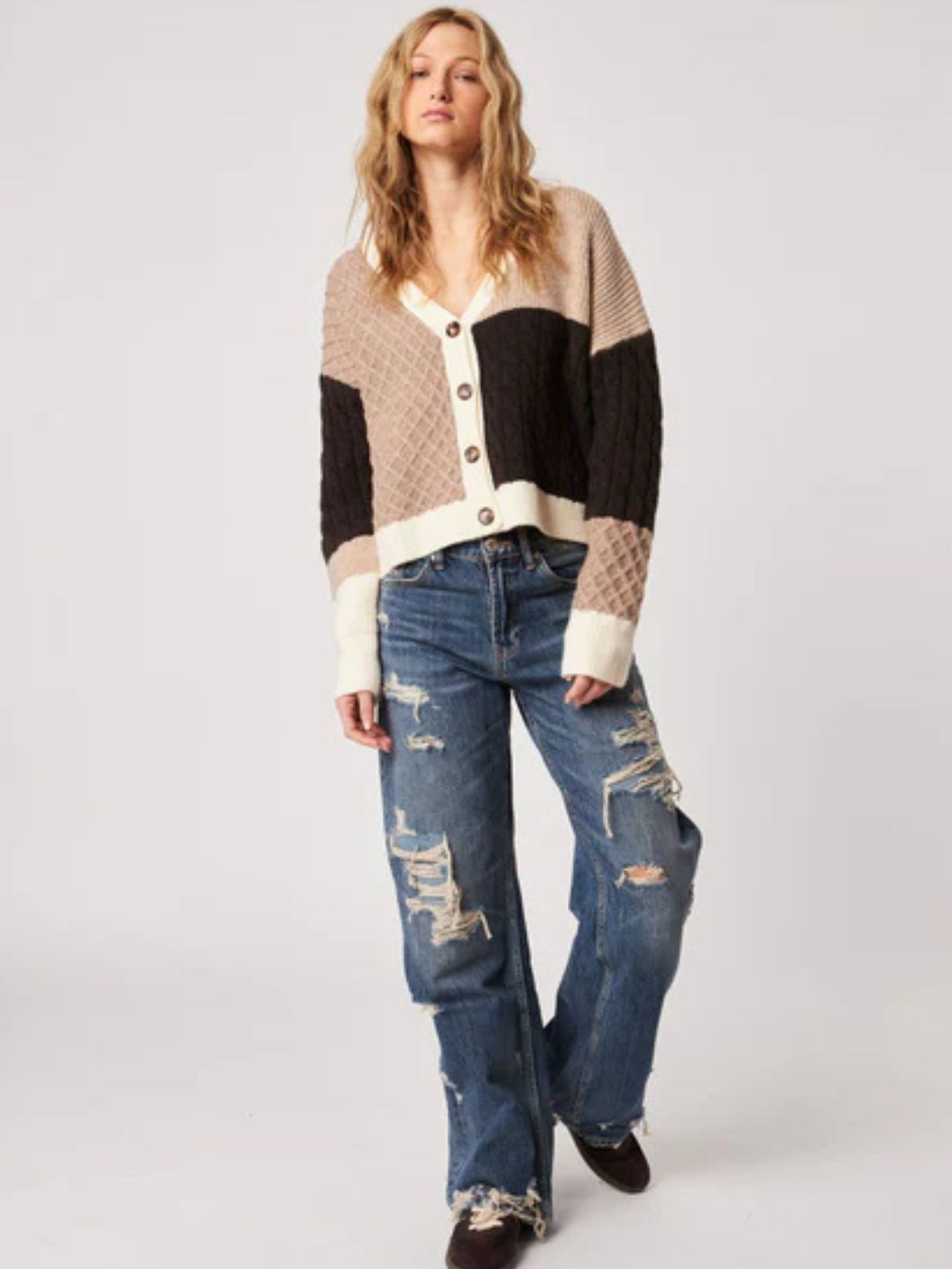 John + Jenn Kenneth Sweater in Butterscotch