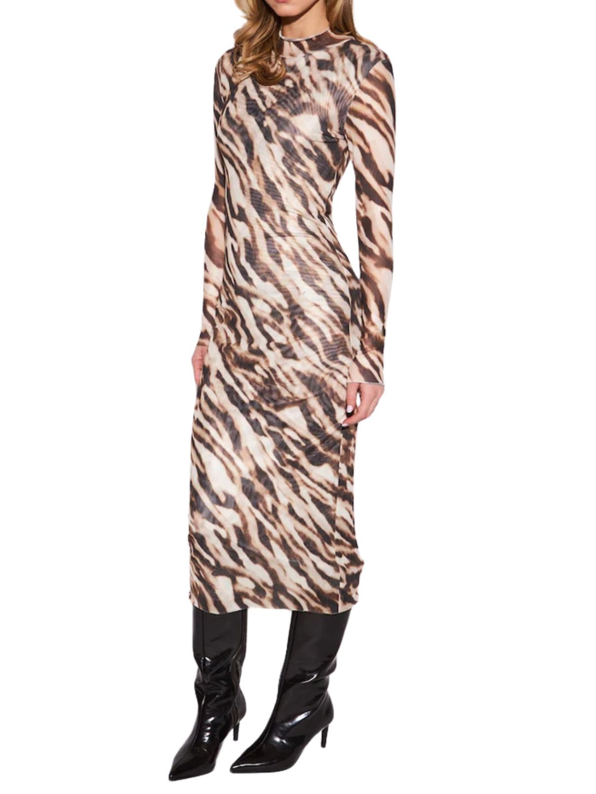 John + Jenn Regina Dress in Shadow Zebra