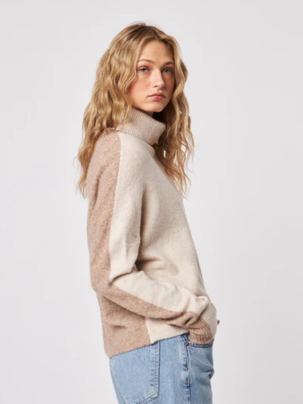 John + Jenn Tino Mink Block Sweater
