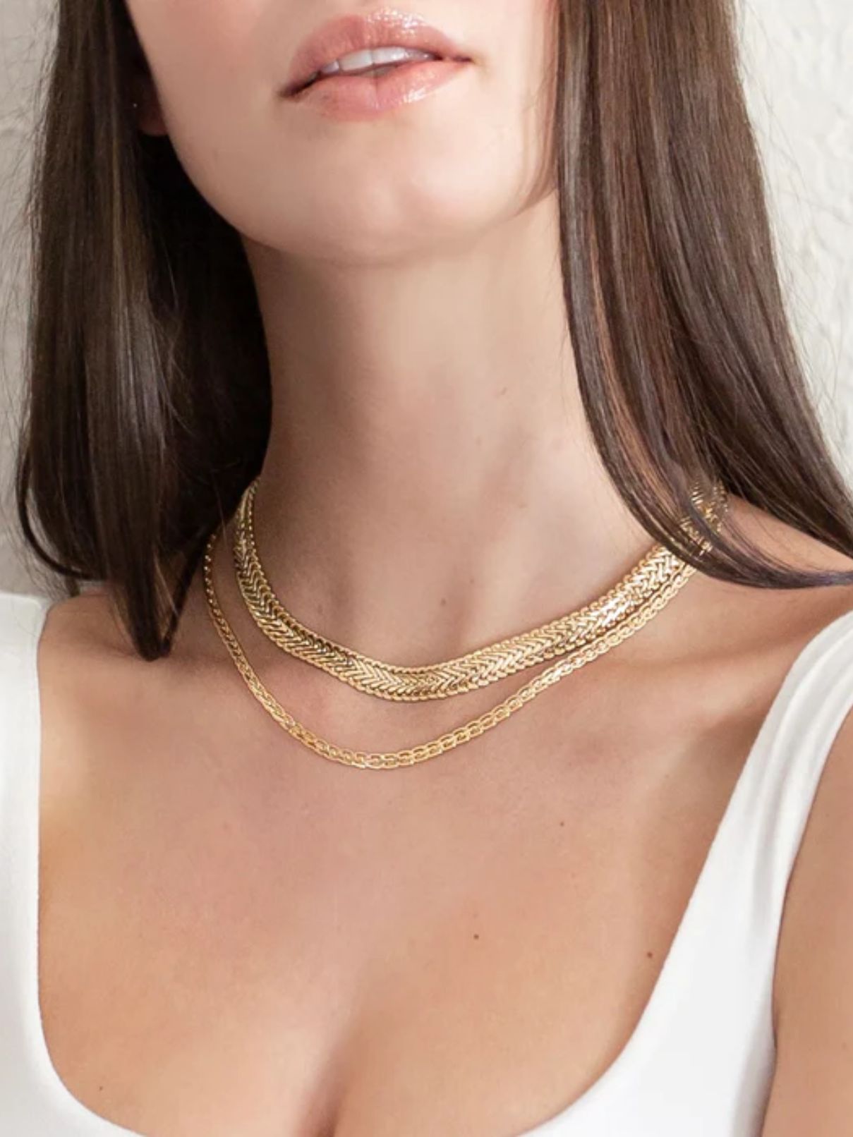 Joy Dravecky Cindy Rope Necklace in Gold