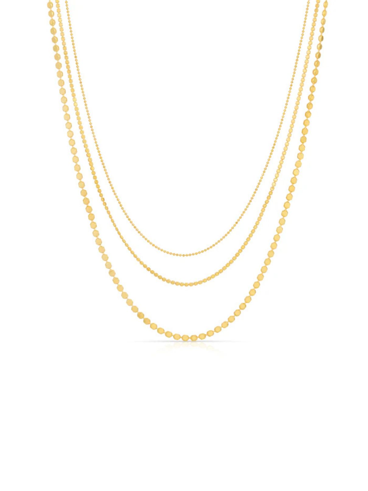 Joy Dravecky Trio Ball Bead Necklace