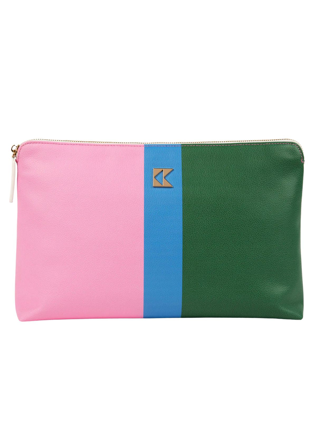 Katie Kime Color Block Oversized Bag in Pink/Green/Blue