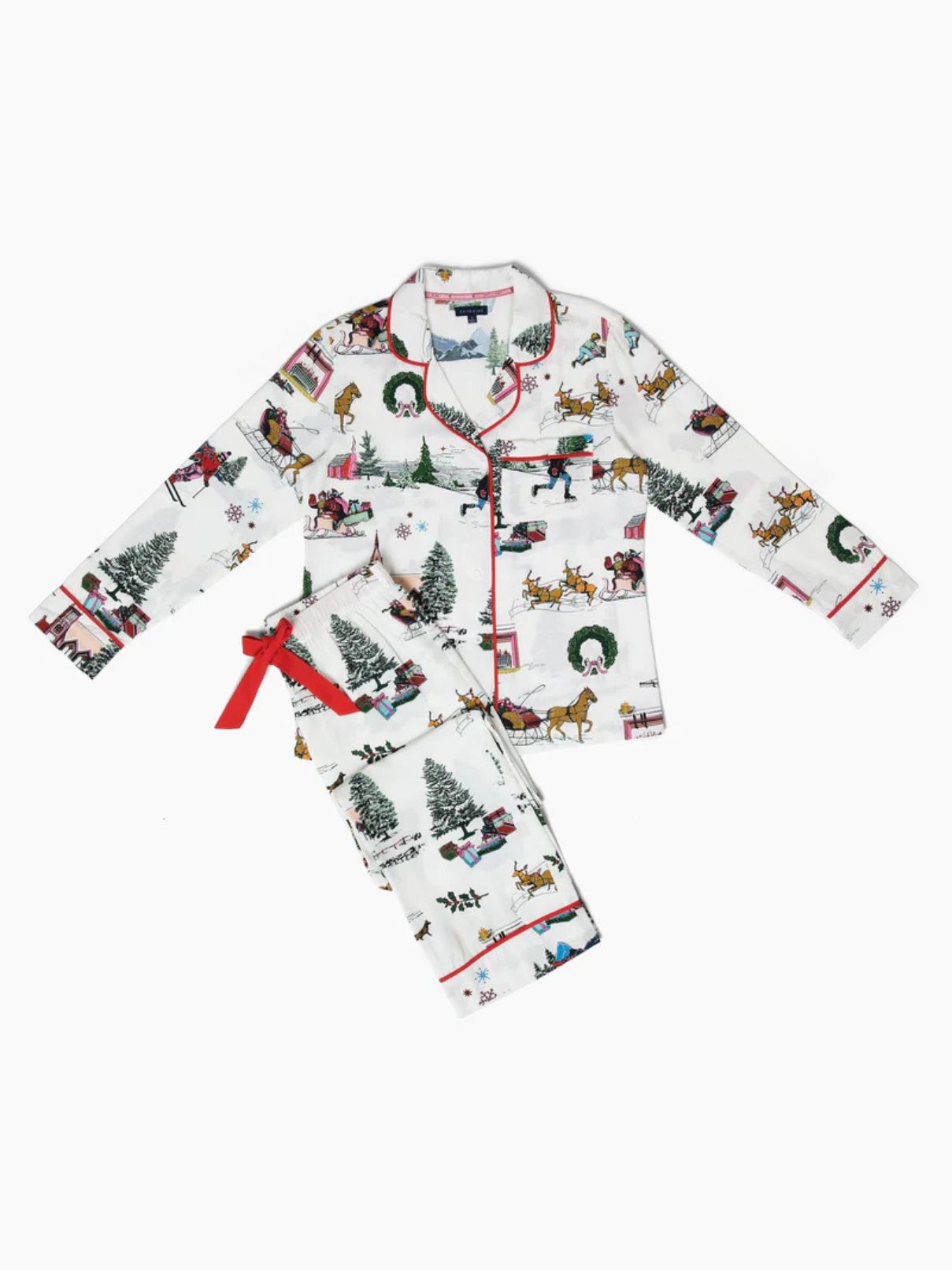 Katie Kime Holiday Toile Pajama Set
