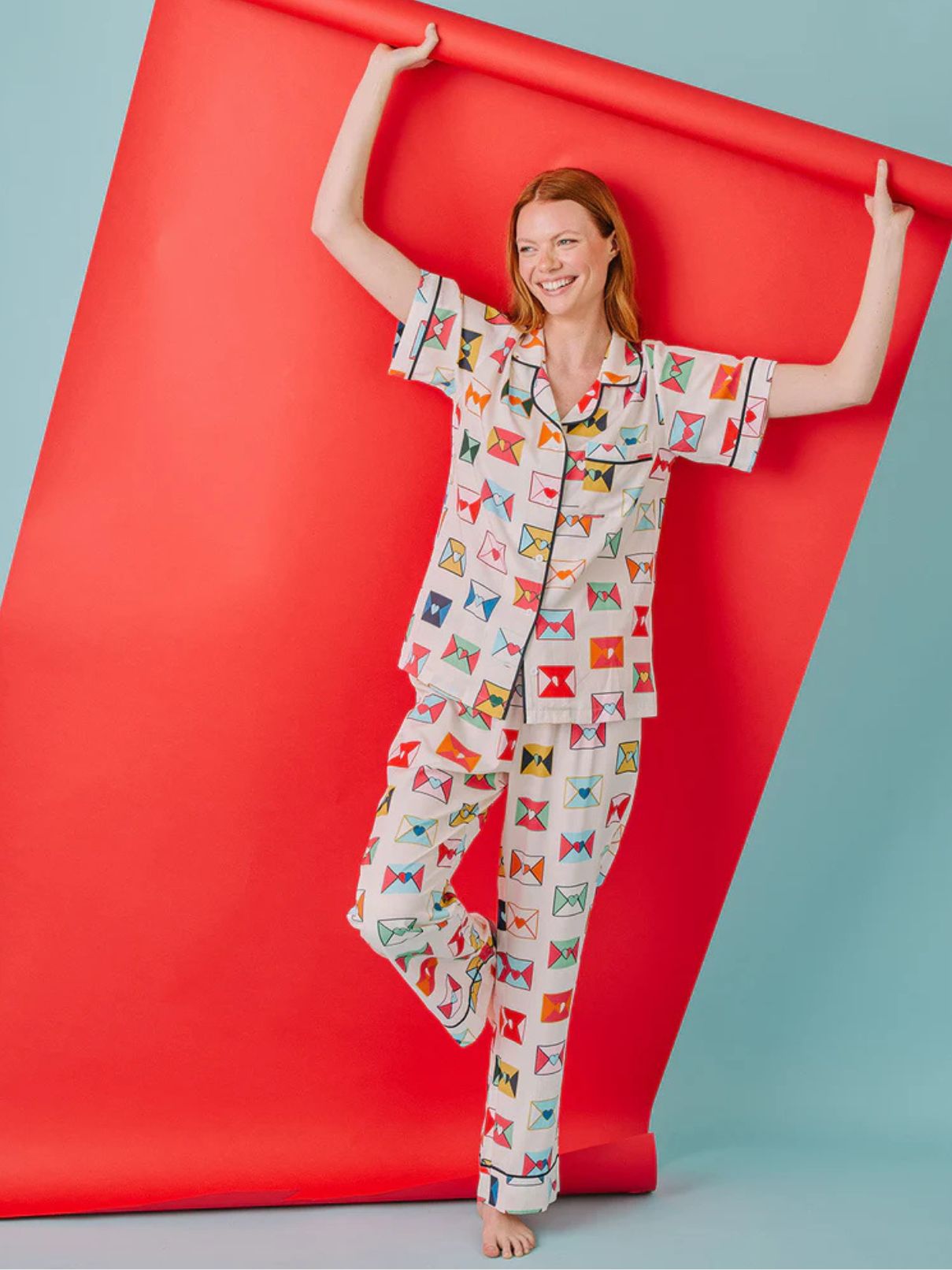 Katie Kime Love Notes Pajama Set
