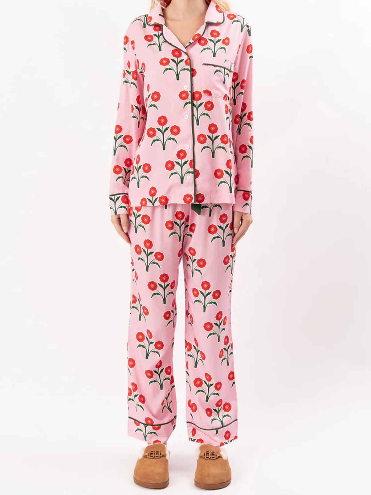 Katie Kime Poinsettias L/S Pajama Set