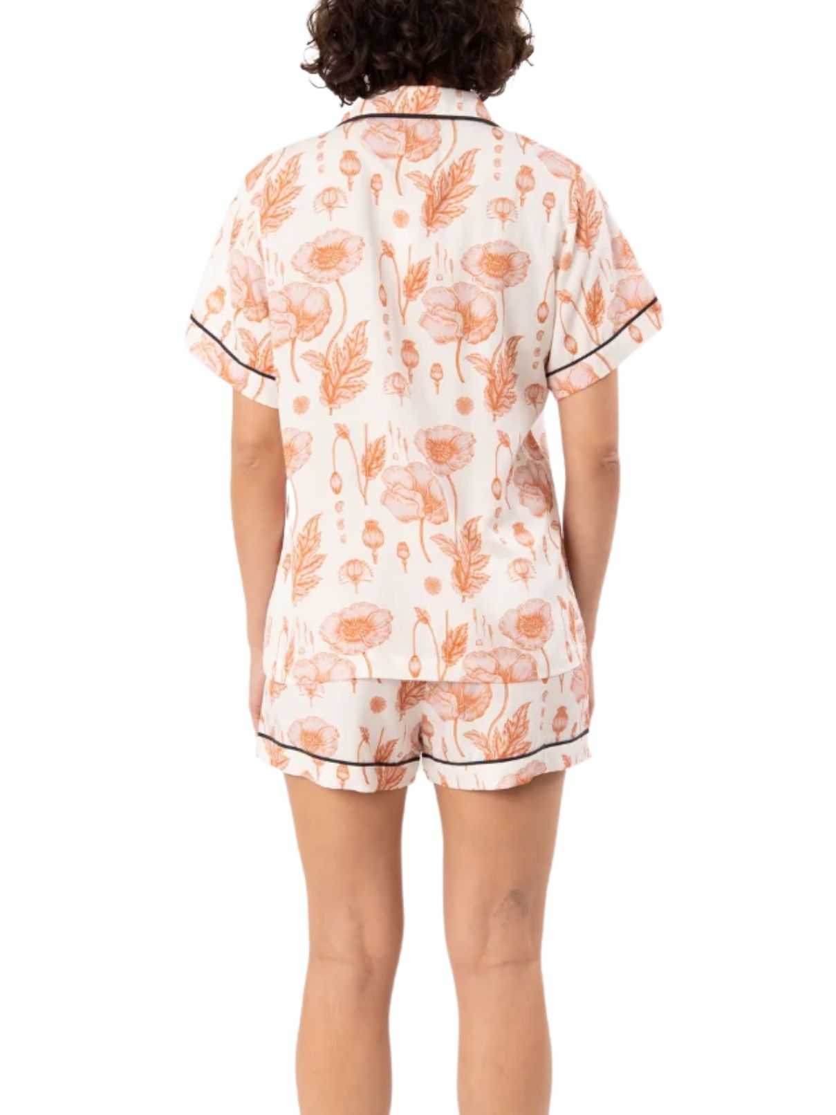 Katie Kime Poppy Pajama Shorts Set