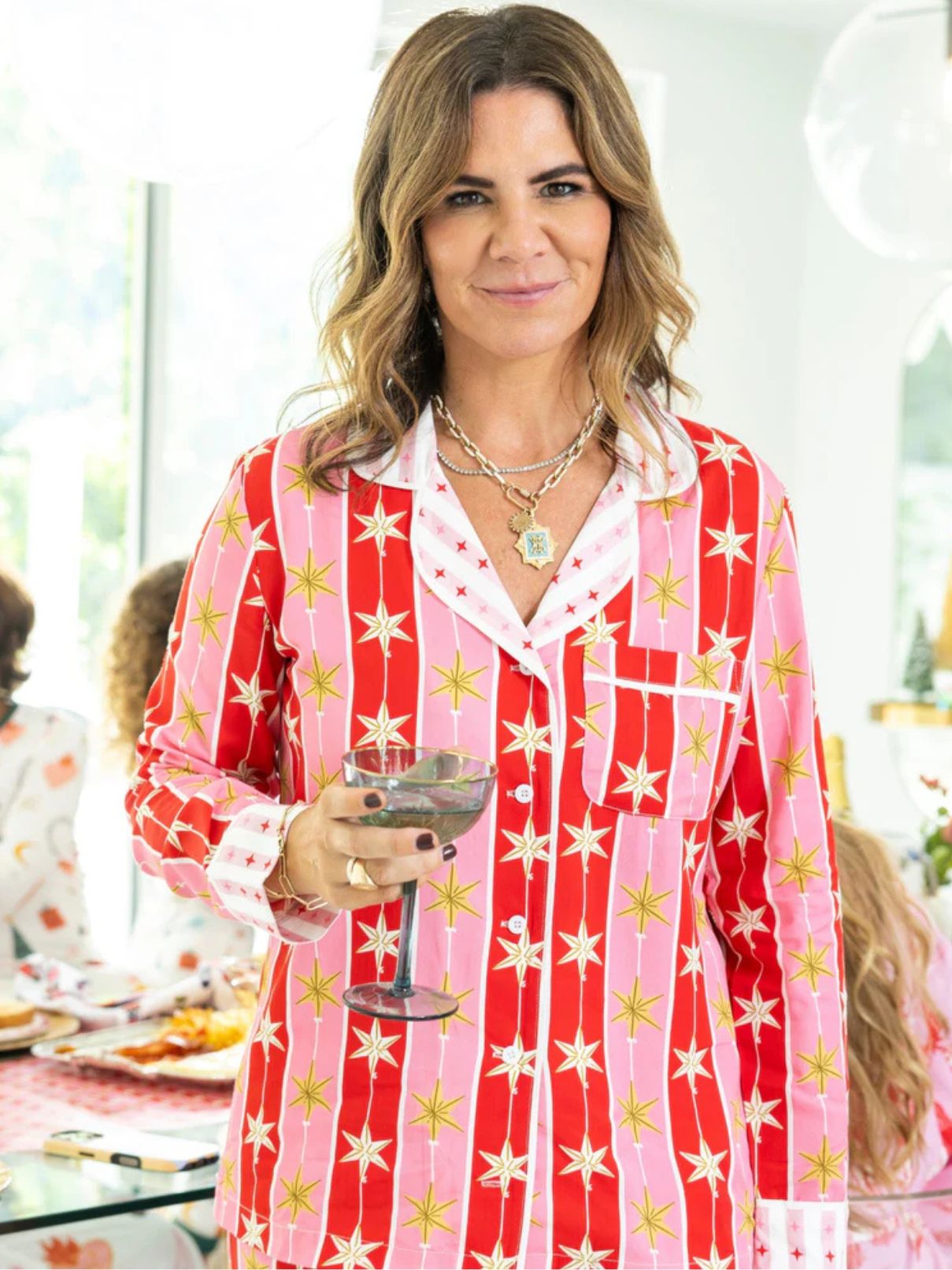 Katie Kime Tree Topper L/S Pajama Set