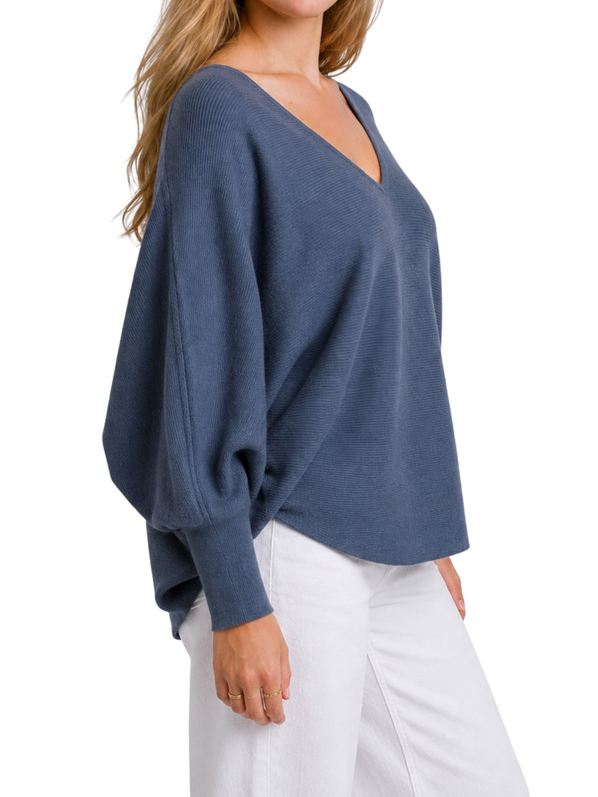 Kerisma Ryu V-Neck Top – Stormy Blue