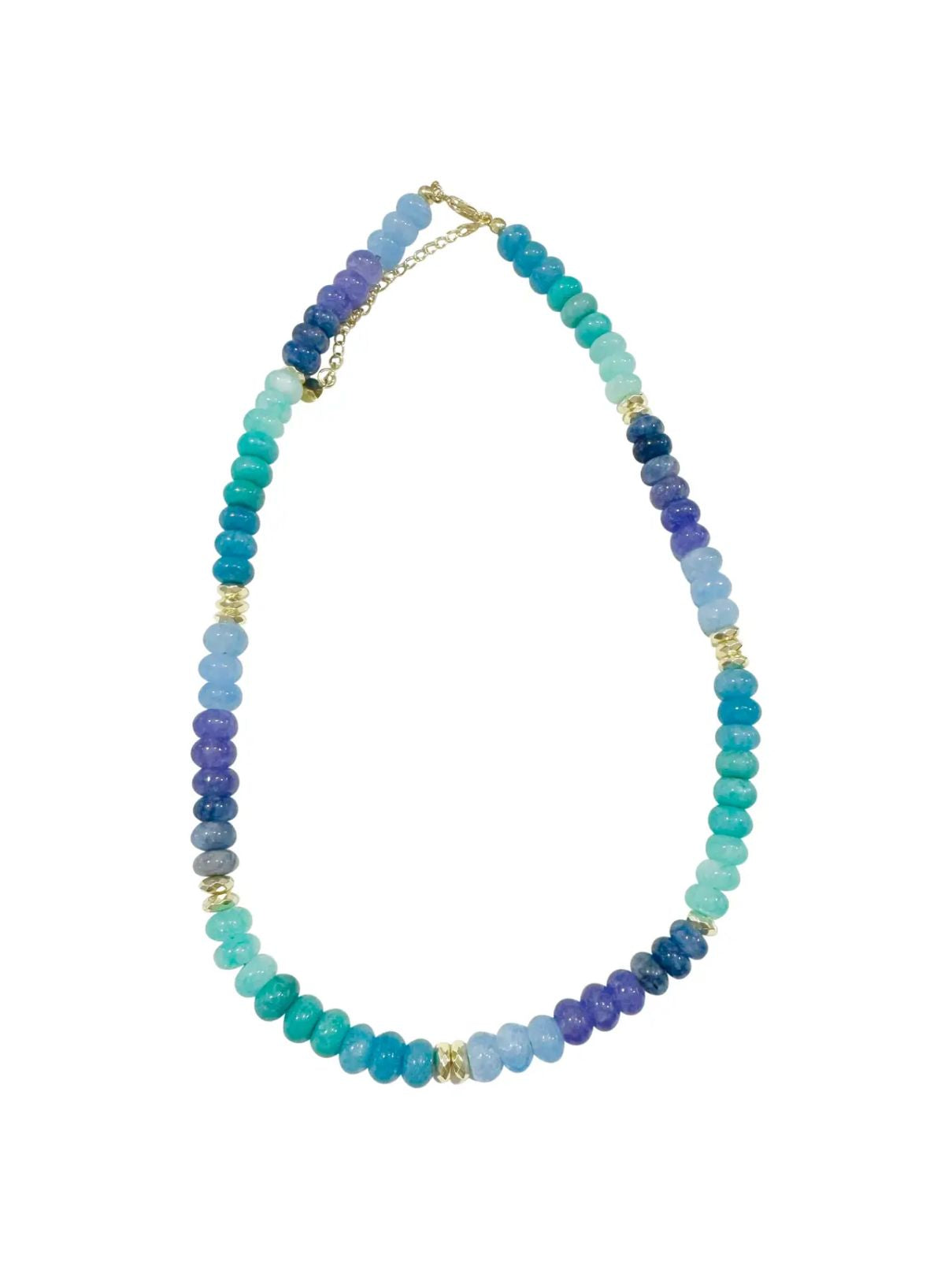 Kerry Beaded Necklace in Blue