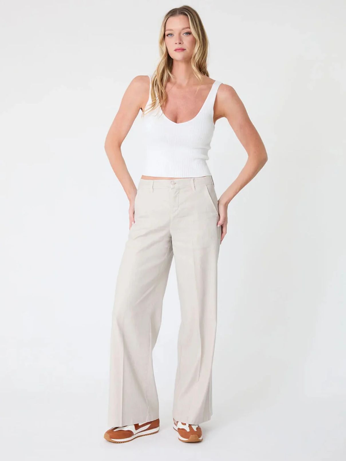 Level 99 Tallulah Pant in Pampas