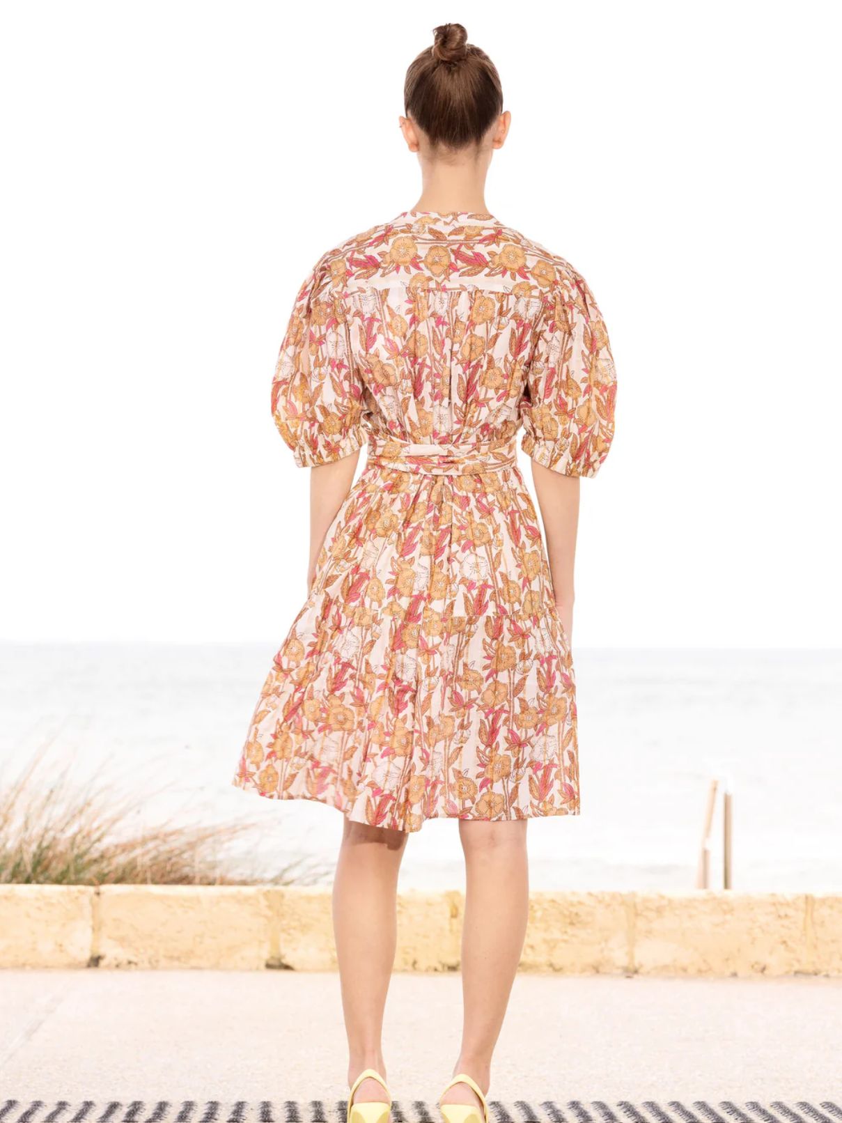 Lola Australia Marilyn Dress in Tea Flower Print