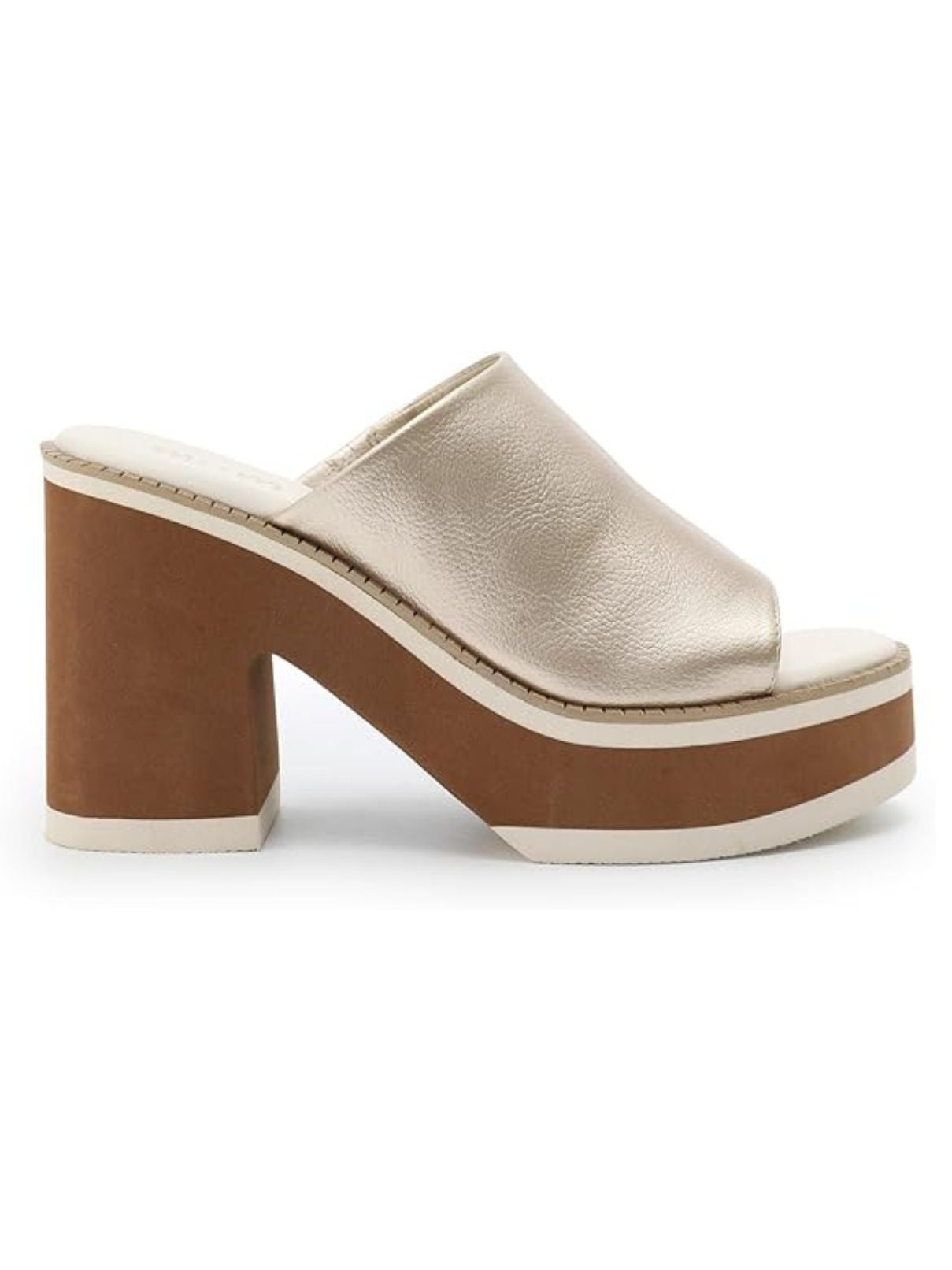 MI.IM Jemma Platform Slide Sandal in Gold