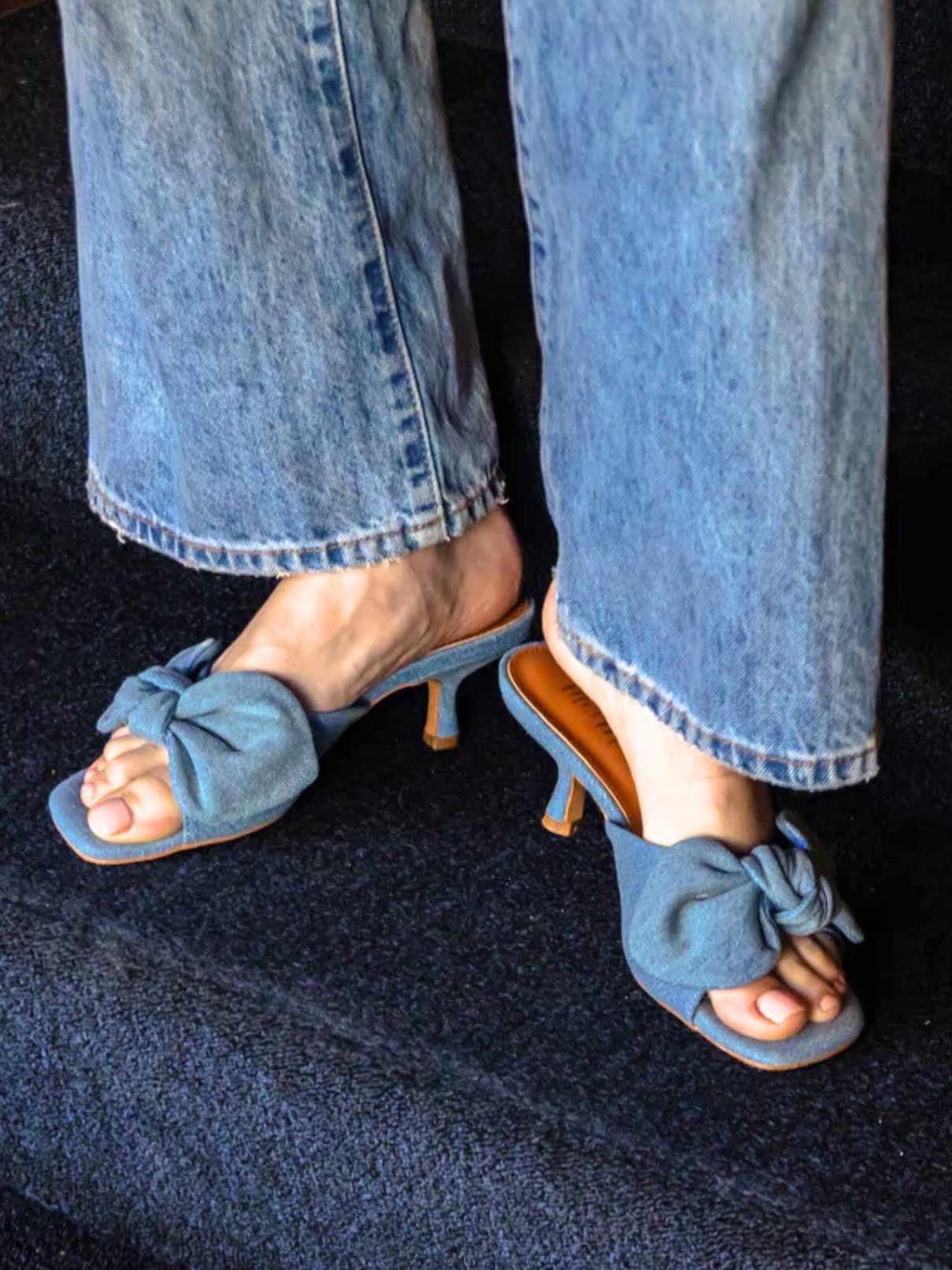 Mi.iM Shoes Hannah Kitten Heel Denim