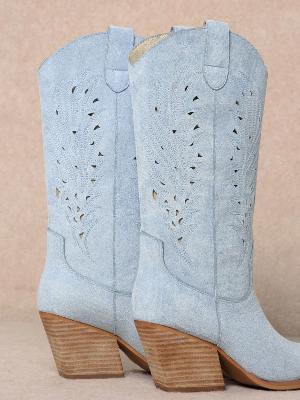Mi.iM Shoes Olivia Western Boot Lt Blue