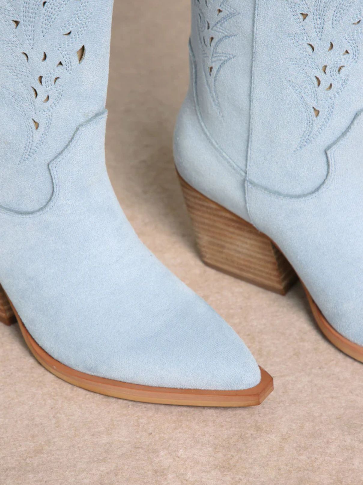 Mi.iM Shoes Olivia Western Boot Lt Blue