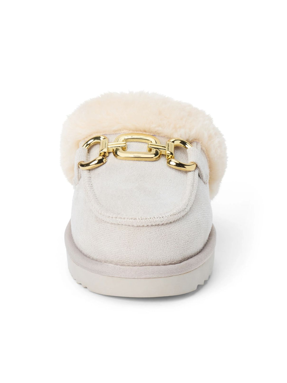 Matisse Davos Lounge Faux Suede Platform Mules in Dove Grey