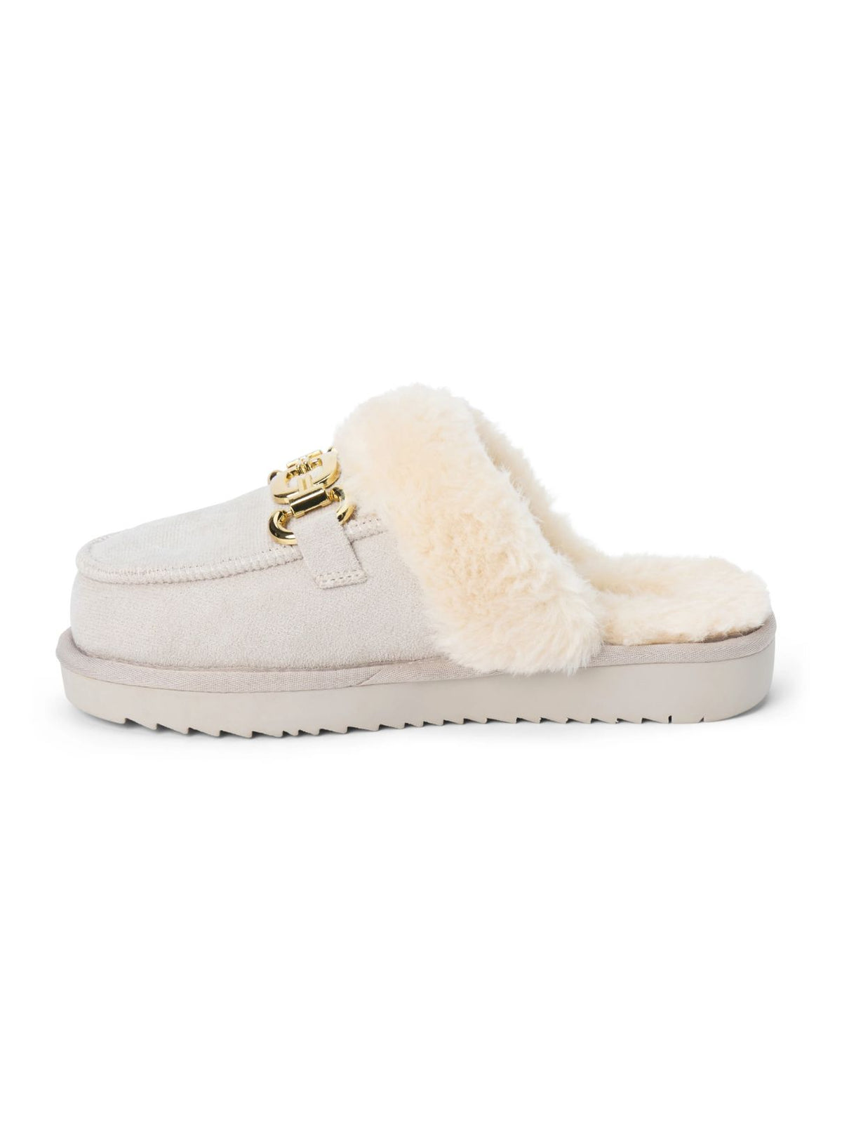 Matisse Davos Lounge Faux Suede Platform Mules in Dove Grey