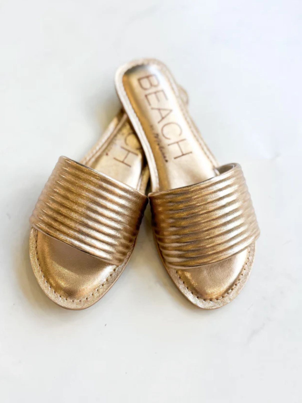Matisse Troller Slide Sandal in Gold