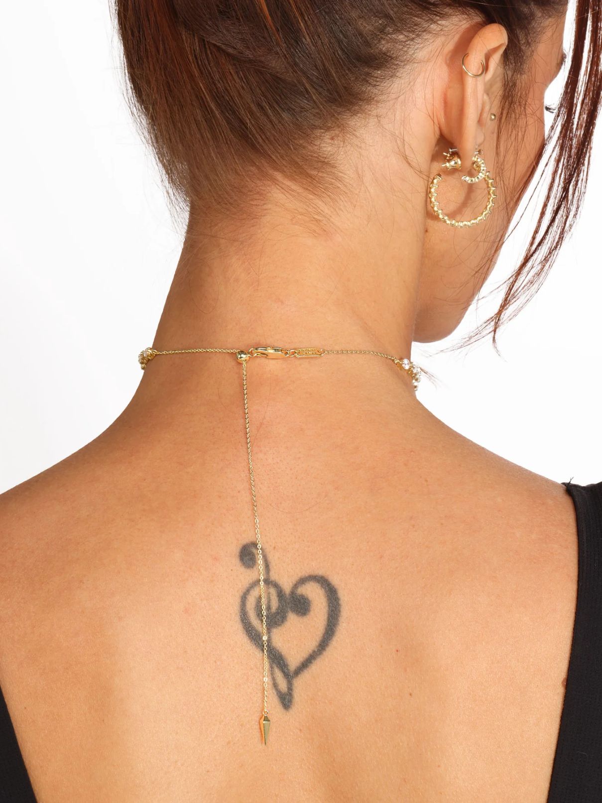 Melinda Maria 16" Not Your Basic Tennis Necklace in Gold