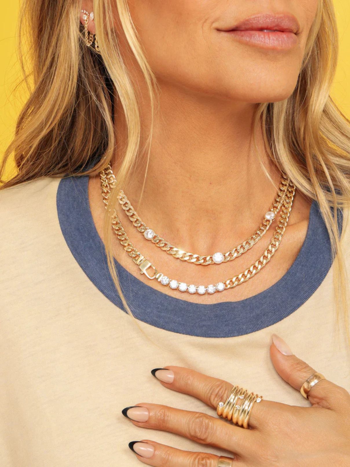 Melinda Maria Julian Loves Diamonds 18" Necklace