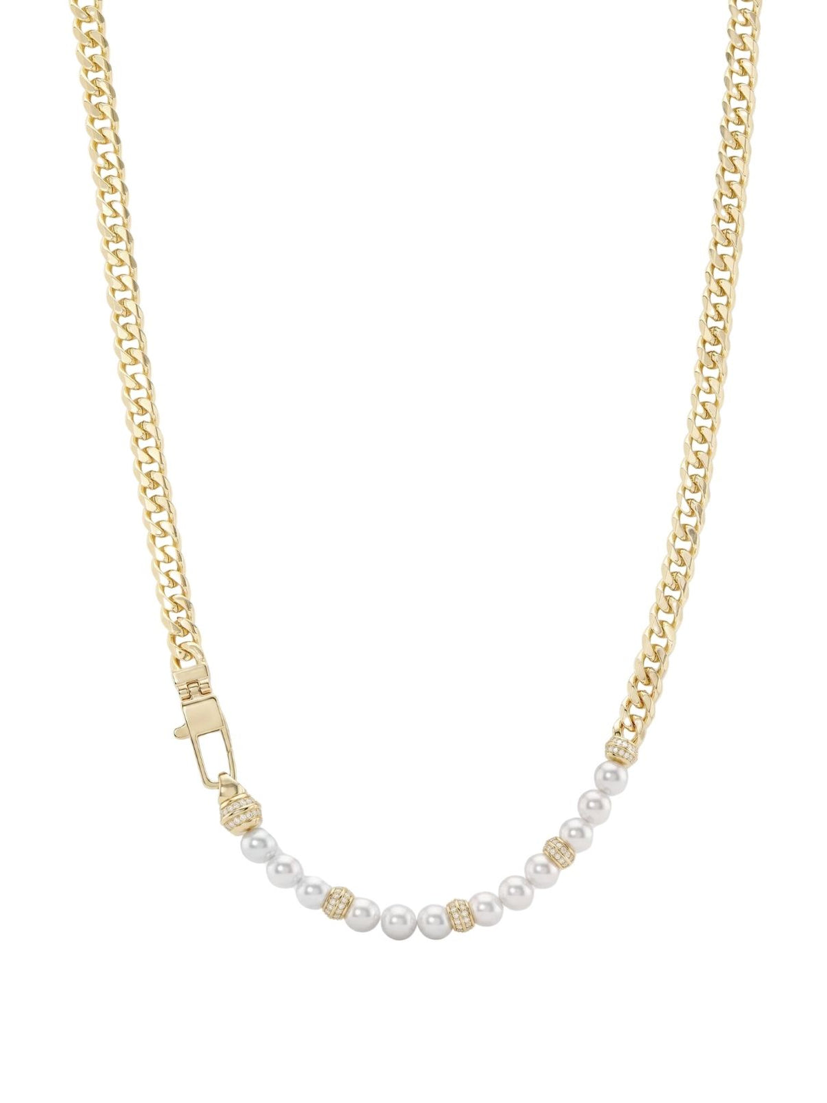 Melinda Maria Julian Loves Pearls Necklace 5mm in Gold – 16"