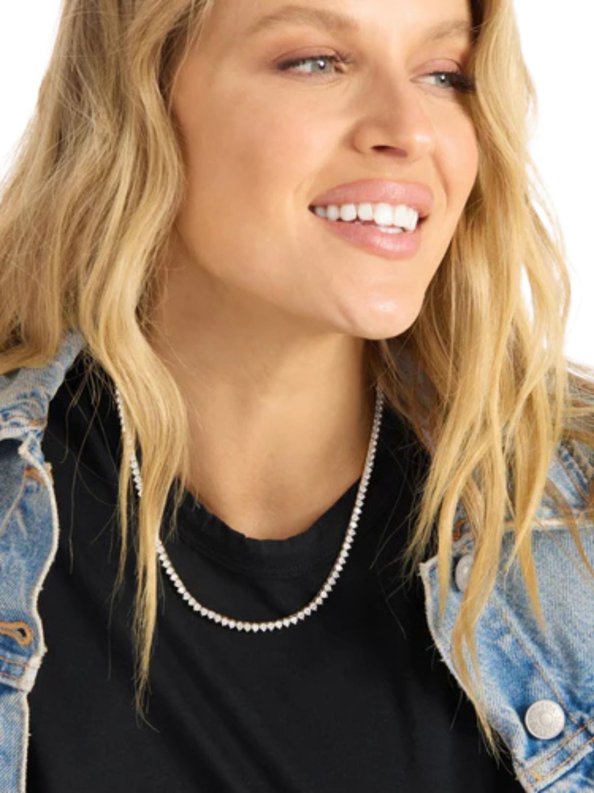 Melinda Maria Not Your Basic Tennis Necklace 18"