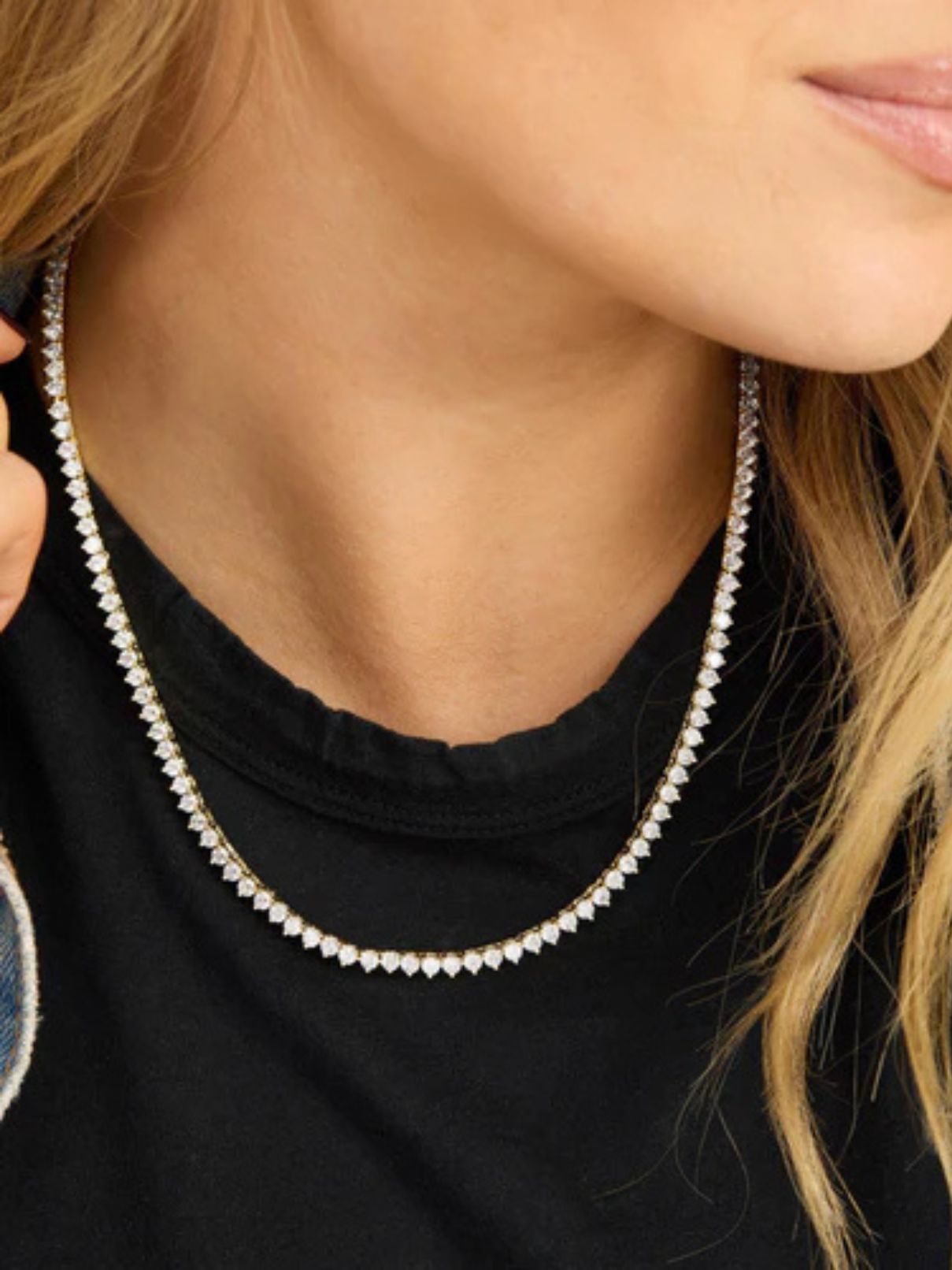 Melinda Maria Not Your Basic Tennis Necklace 18"