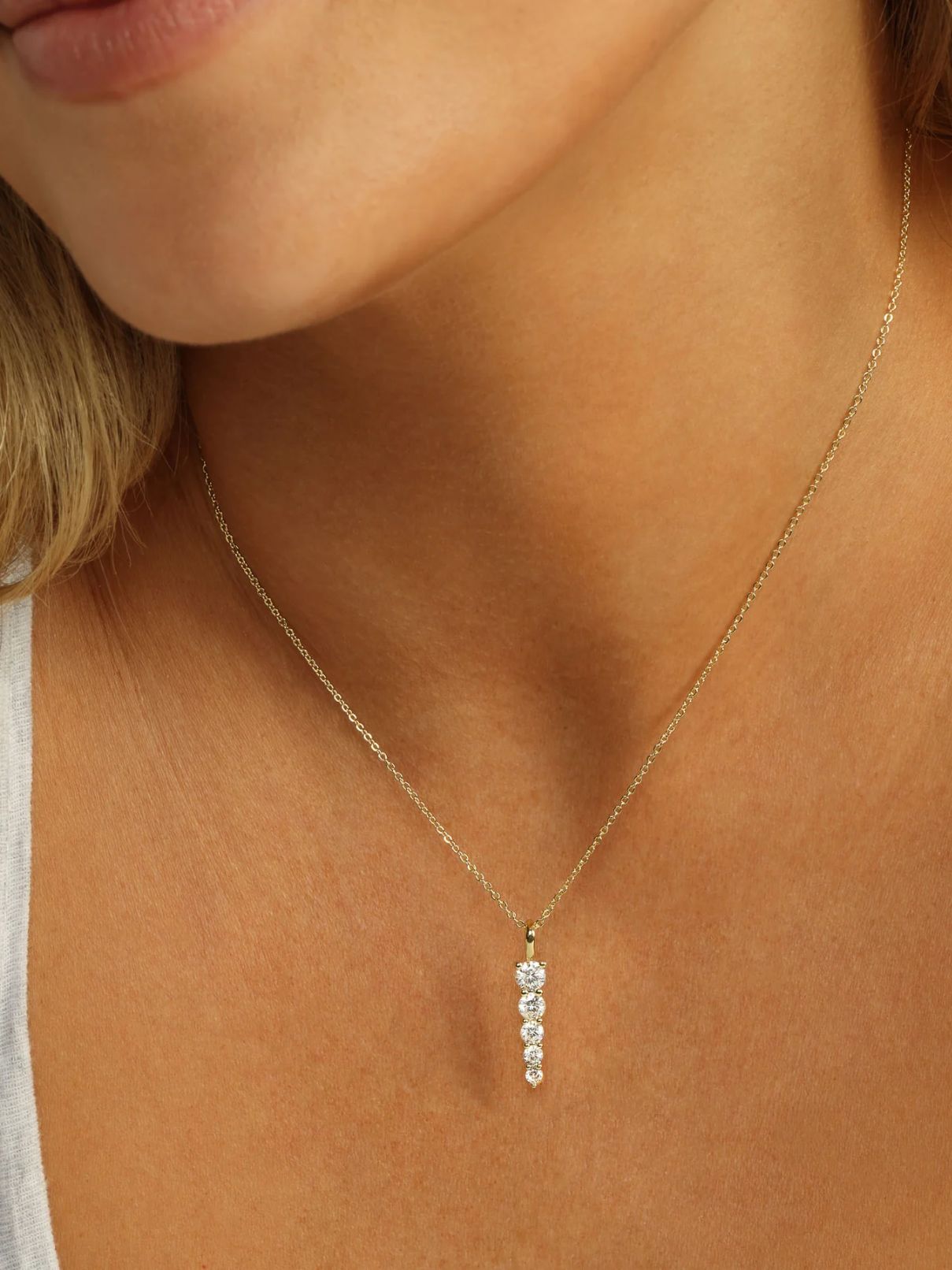 Melinda Maria Oh She's Fancy 5-Drop Necklace in Gold