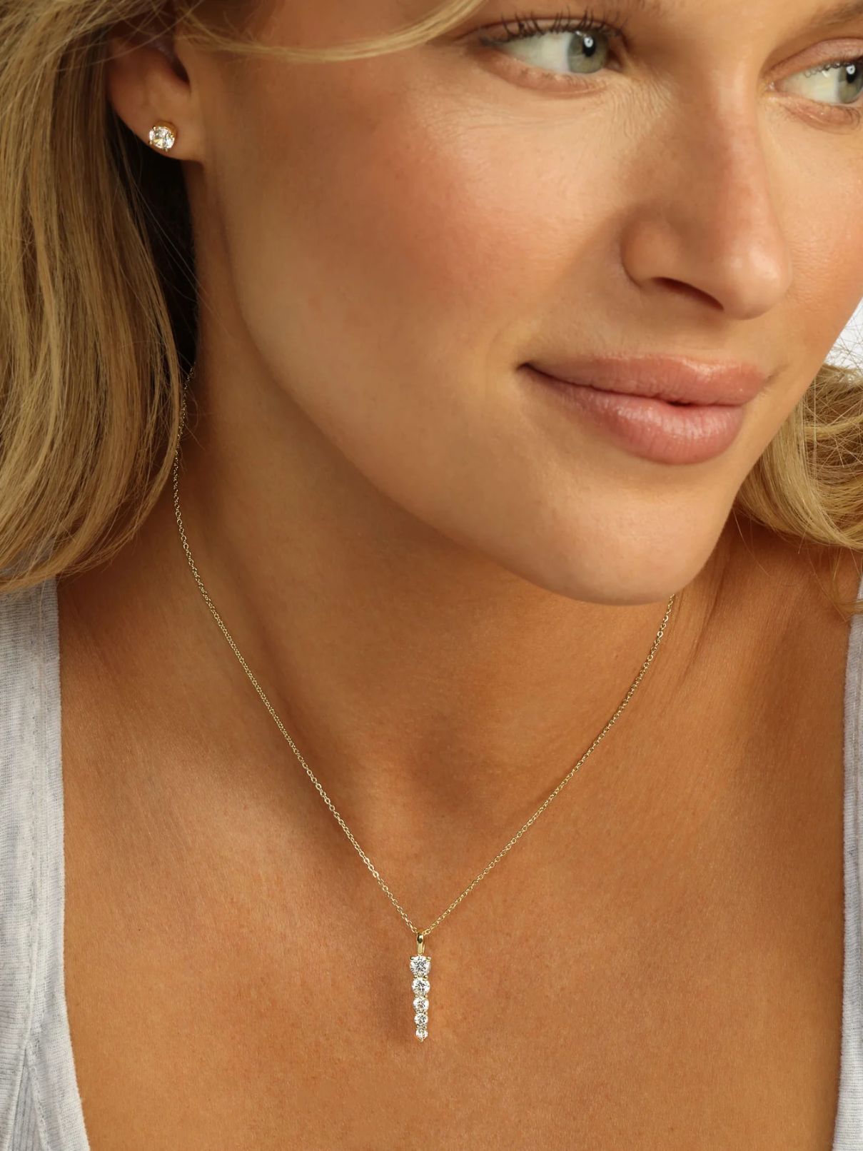 Melinda Maria Oh She's Fancy 5-Drop Necklace in Gold