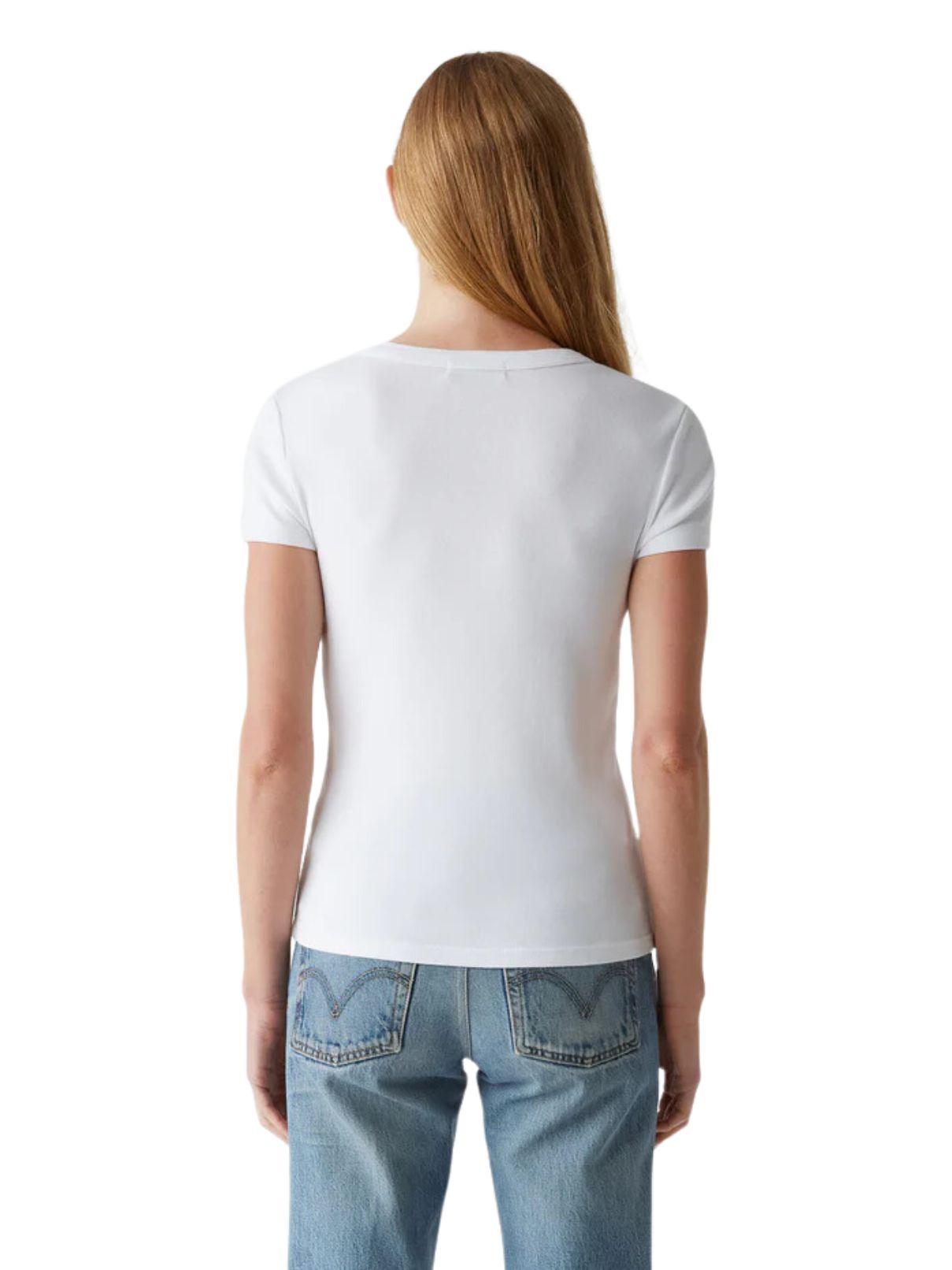 Michael Stars 100% Cotton Lexy Tee in White