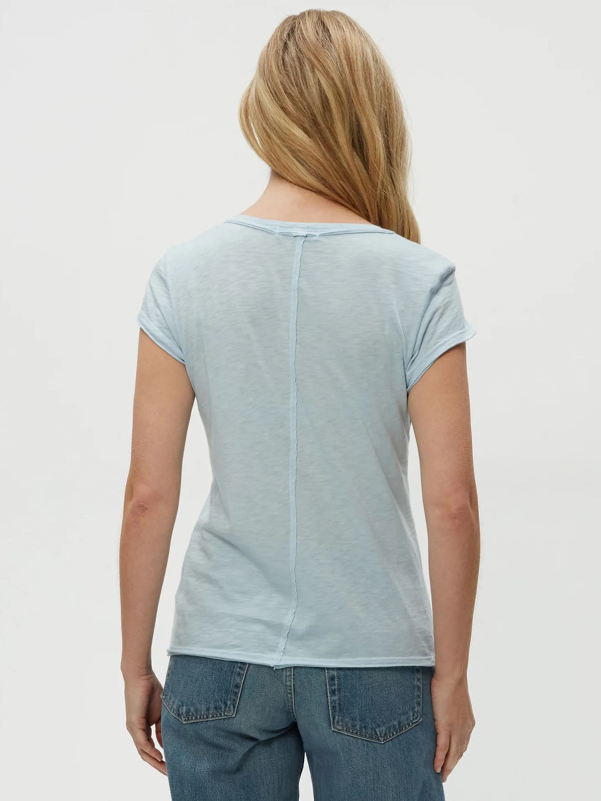 Michael Stars 100% Cotton Trudy Crew Tee in Fountain
