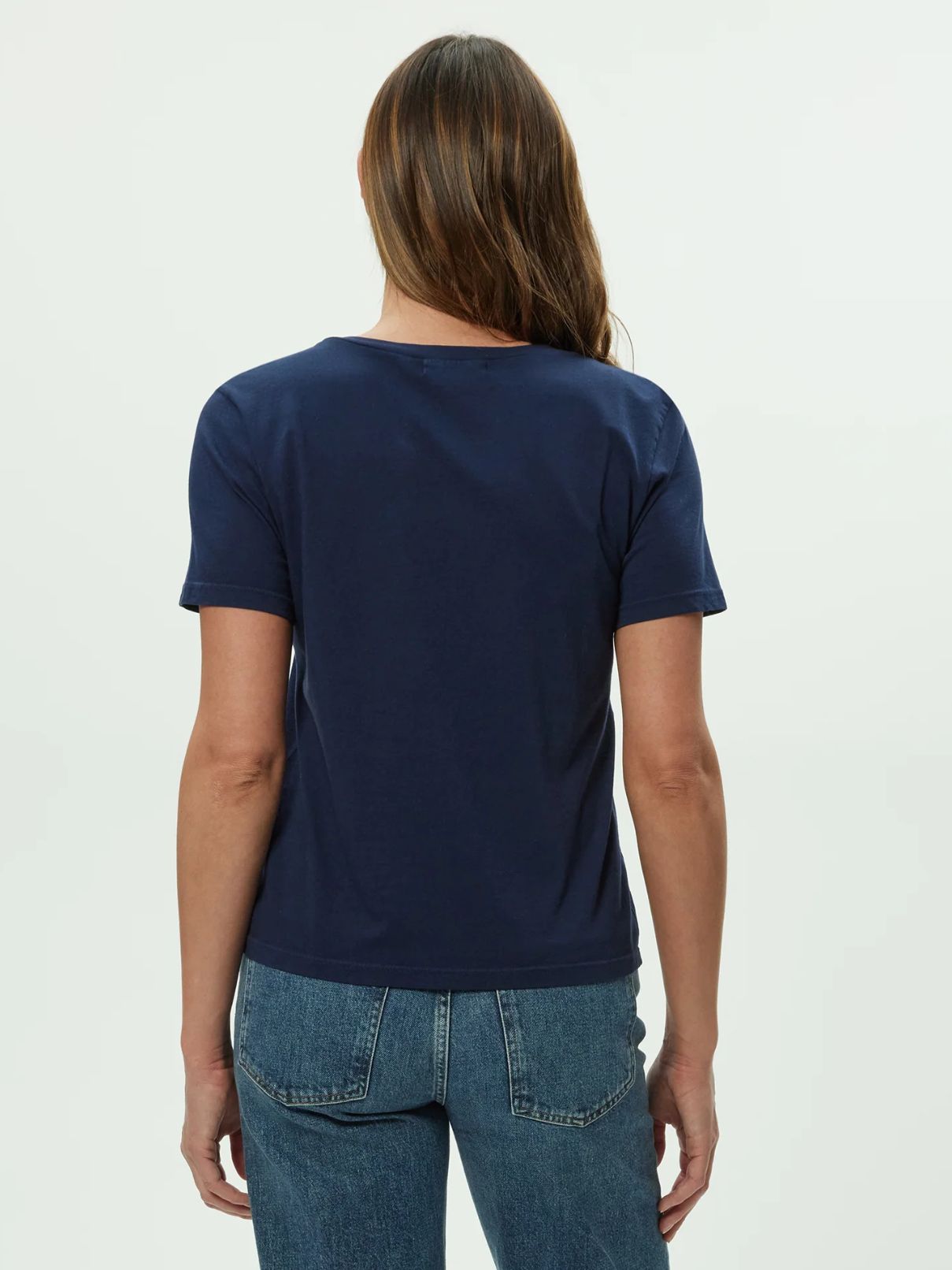 Michael Stars Daria V-Neck Tee in Nocturnal