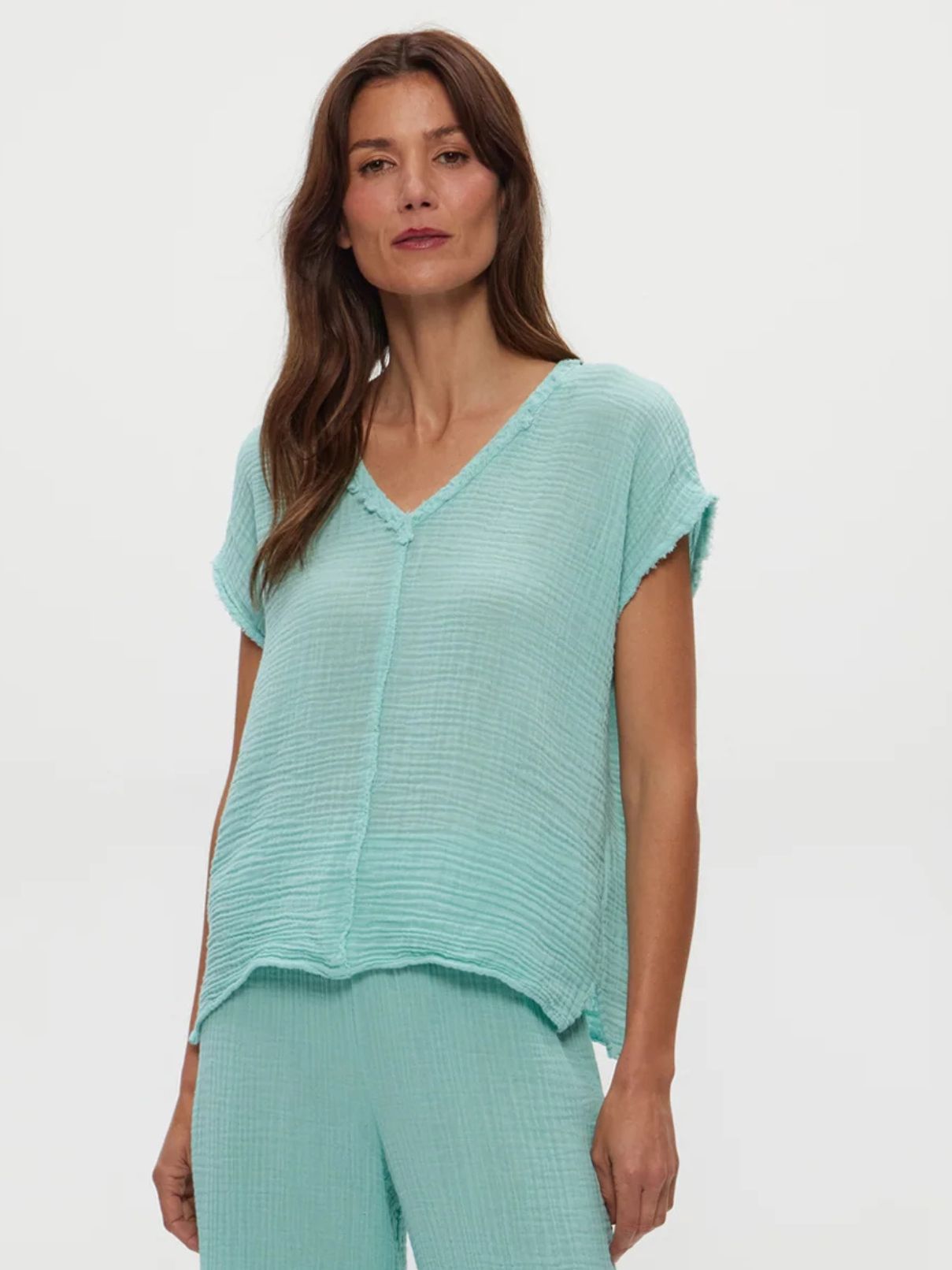 Michael Stars Draya V-Neck in Serene