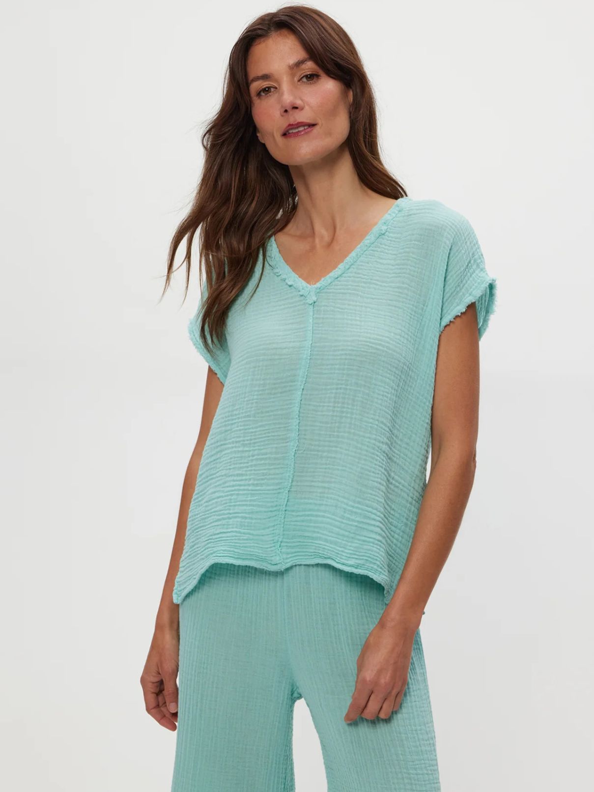 Michael Stars Draya V-Neck in Serene