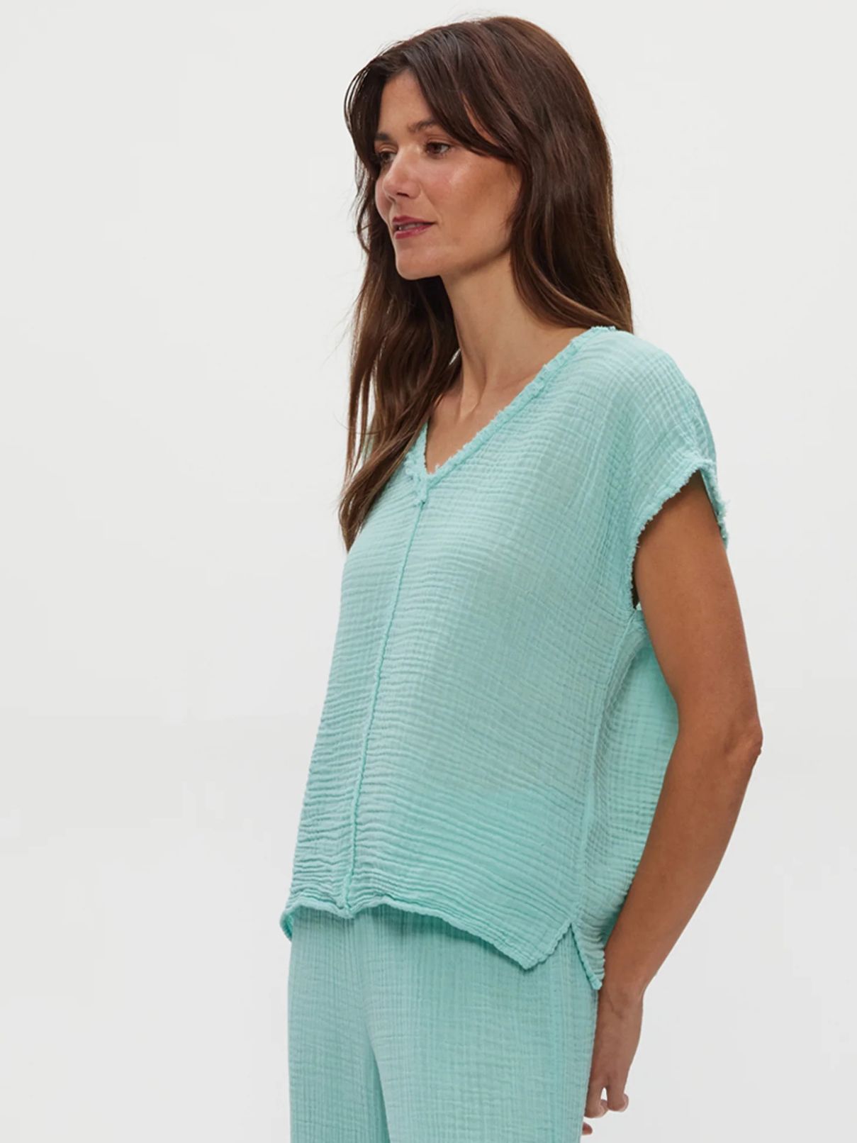 Michael Stars Draya V-Neck in Serene