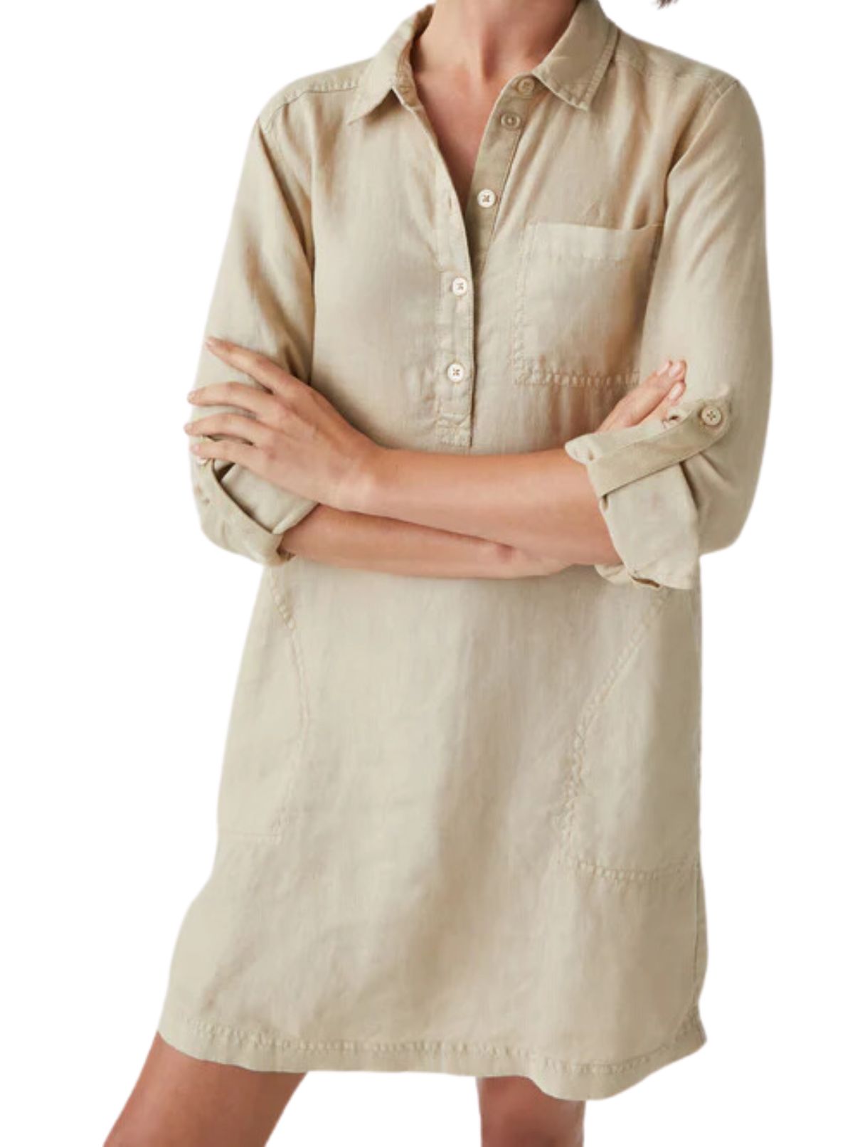 Michael Stars Eleanor Utility Dress in Natural